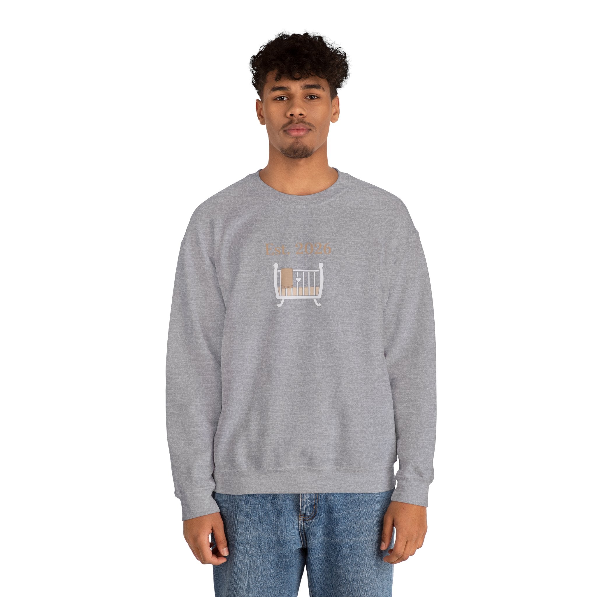 Est. 2026 New Parent Crewneck Sweatshirt | New Dad Est 2026