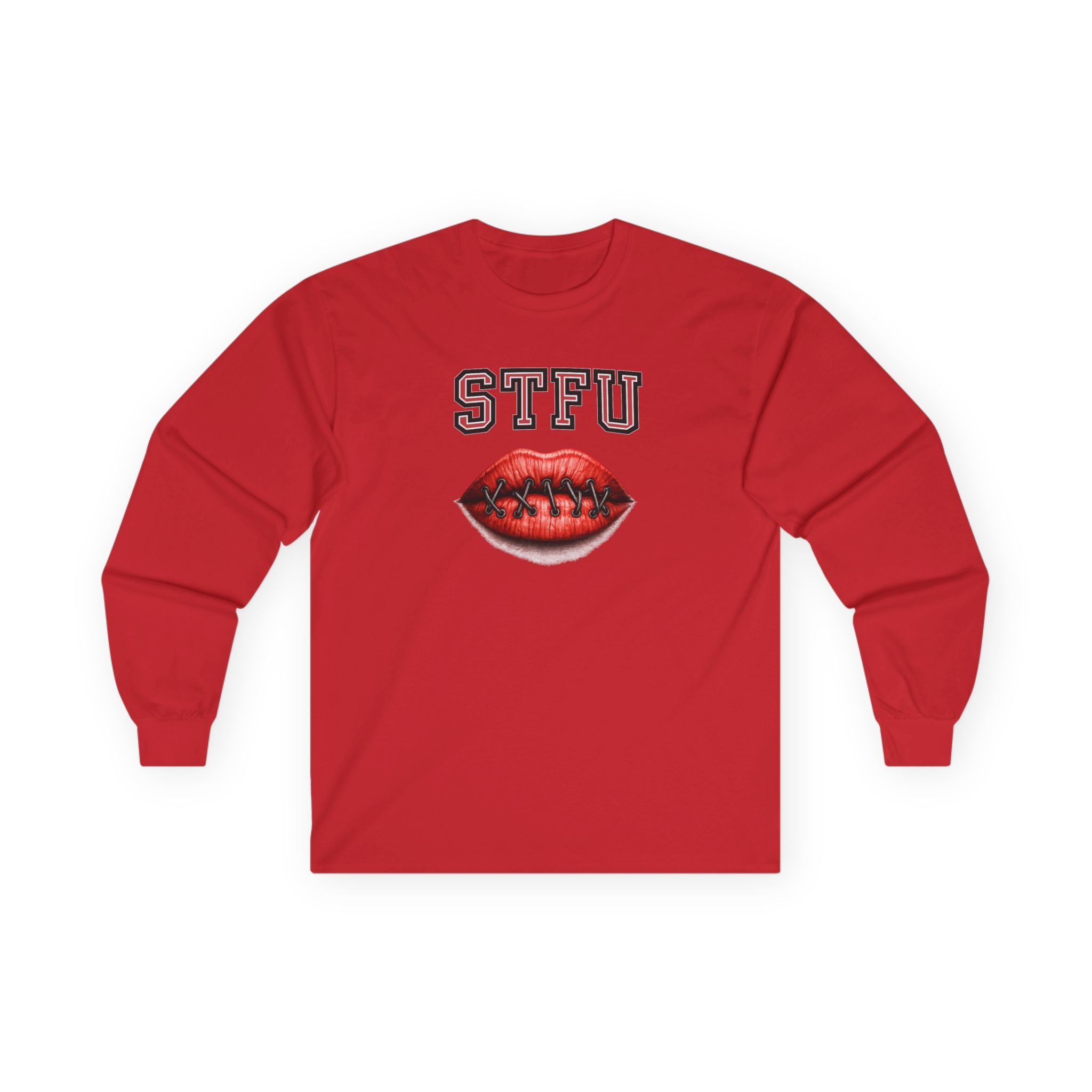 STFU Football Lips Tee | Football Lip Graphic Long Sleeve