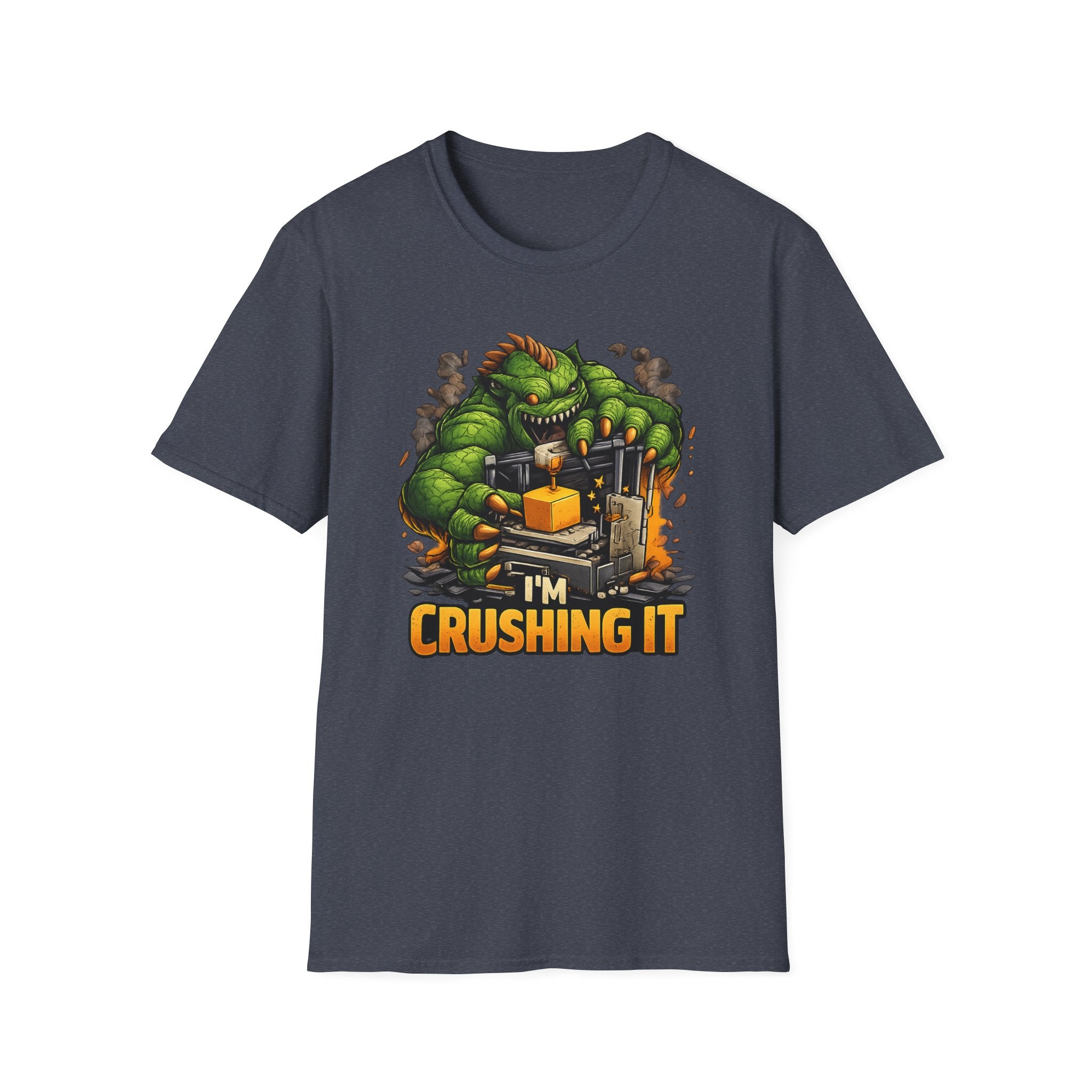 3D Printer Monster I'm Crushing It T-Shirt | 3D Printing Checklist Tee