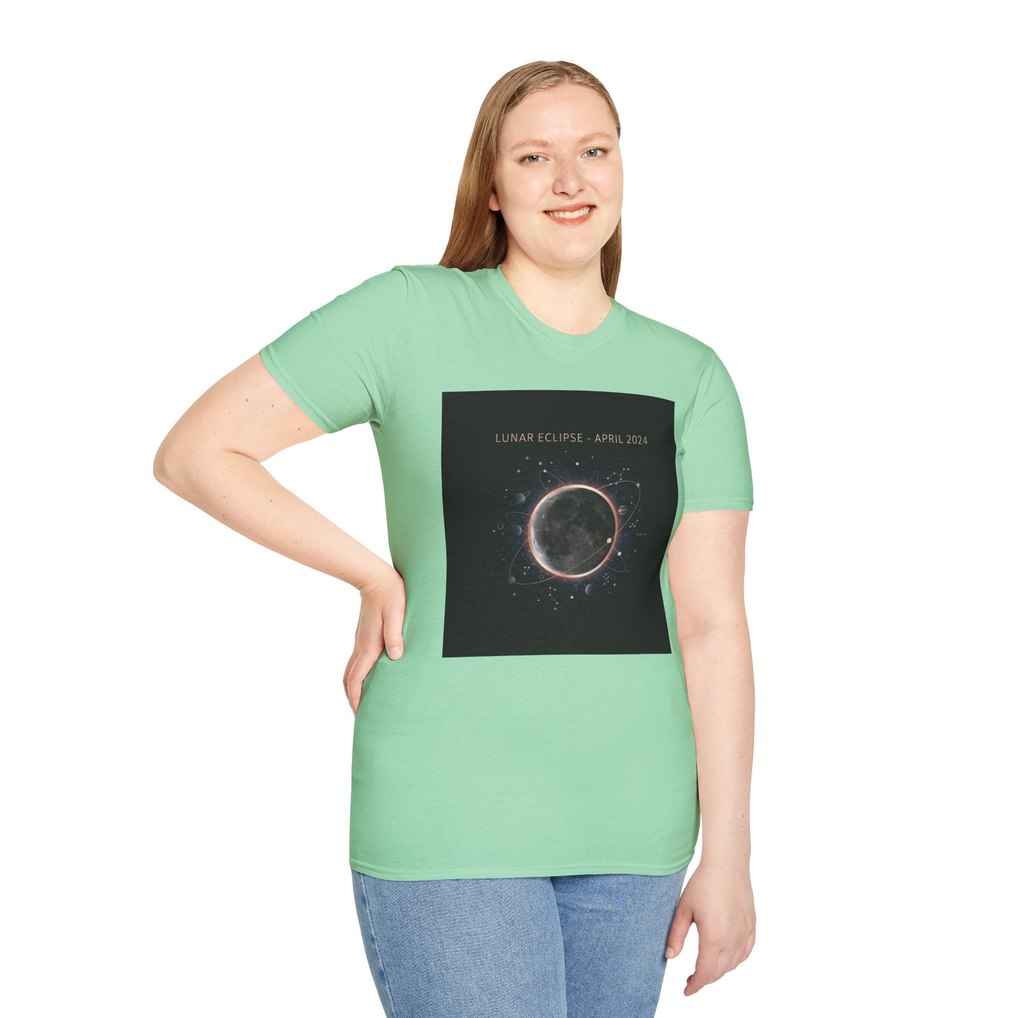 Lunar Eclipse Tee | astronomy design, star map poster