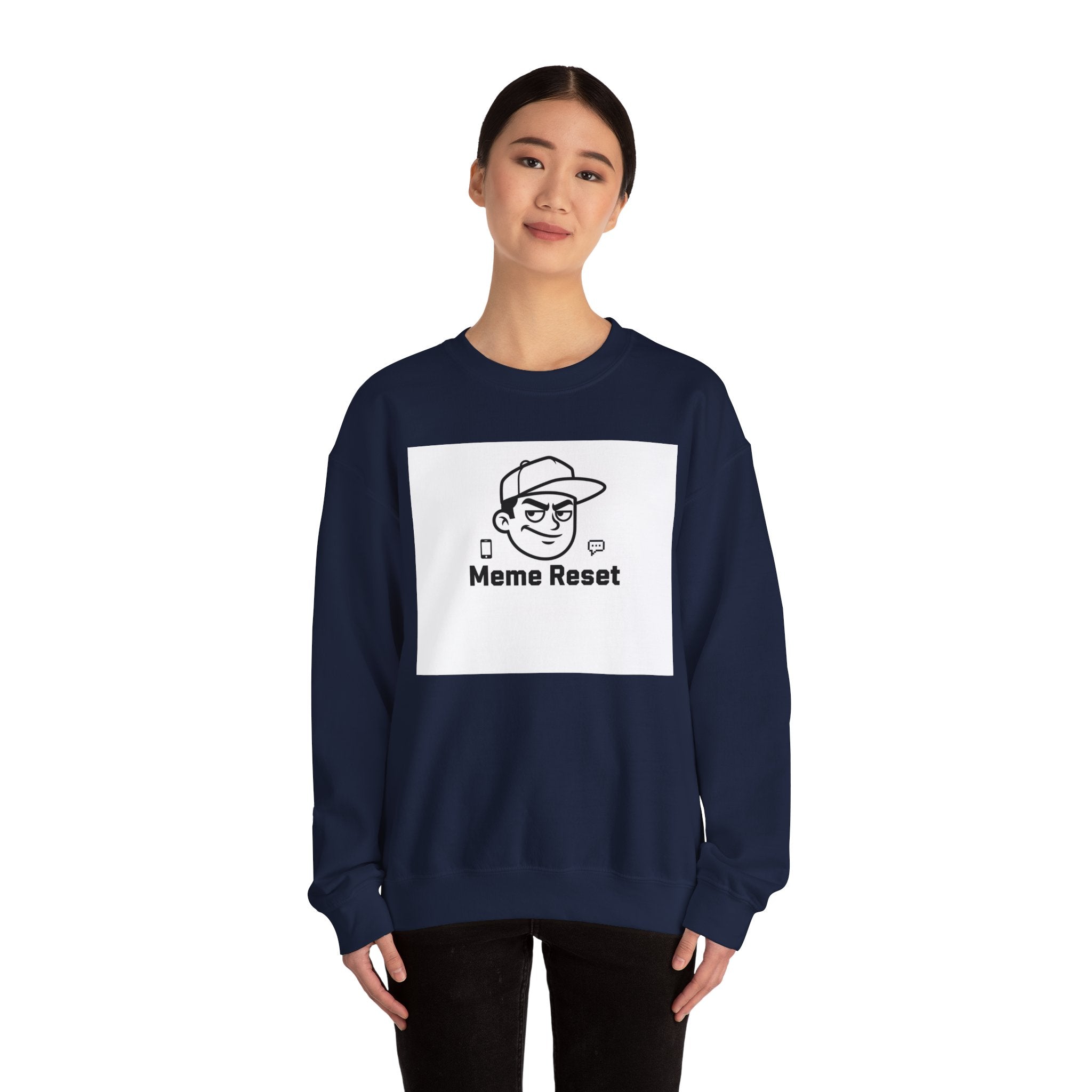 Meme Reset Crewneck Sweatshirt | internet nostalgia, throwback memes