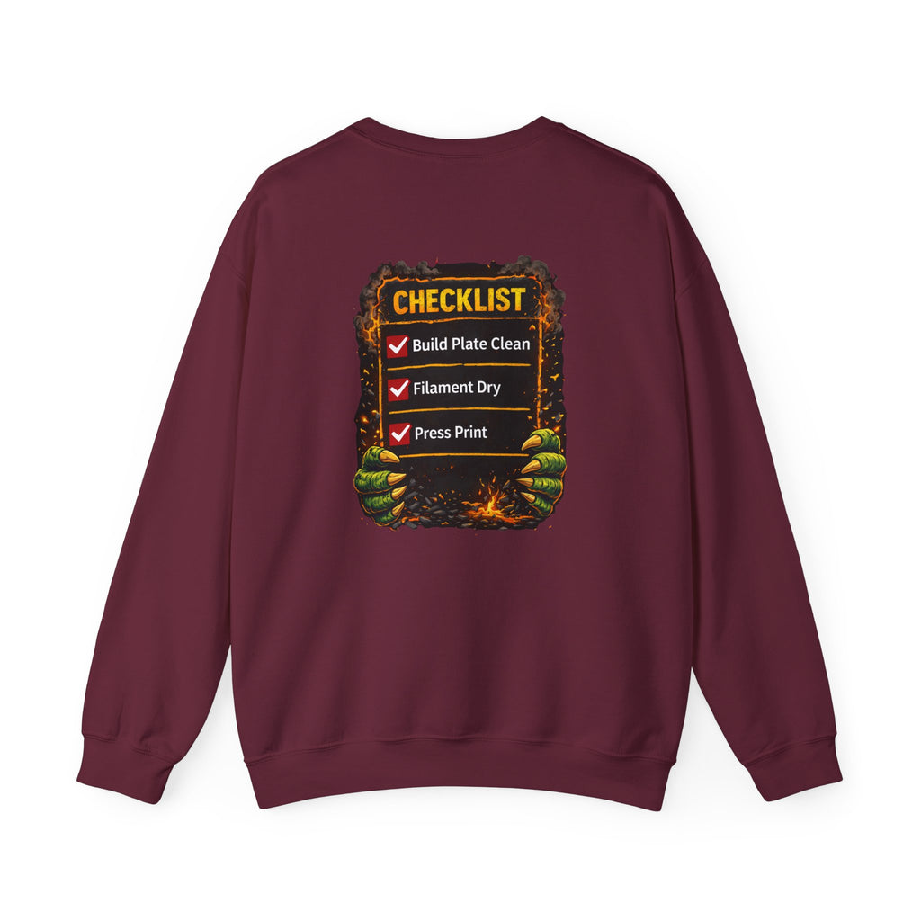 3D Printer Monster Crushing It sweatshirt | I'm Crushing It 3D Printing Crewneck