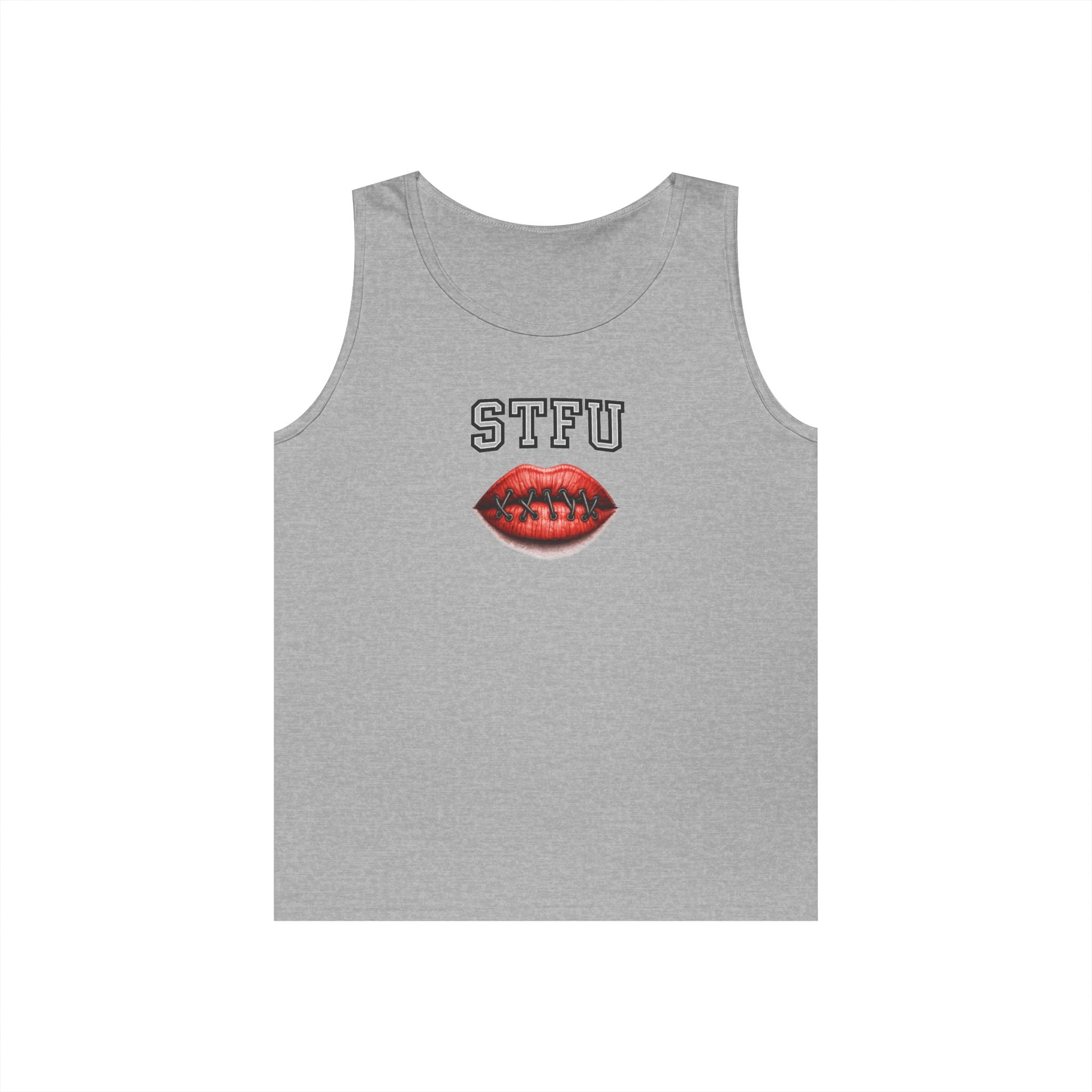 STFU Football Lips Tank Top | Funny Football Lip Graphic