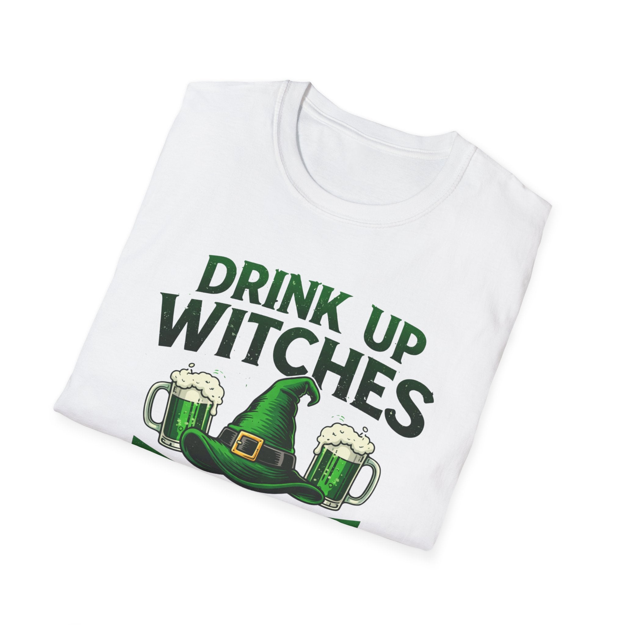 Drink Up Witches T-Shirt | Funny St. Patrick's Day Beer Tee | Witchy Green Potion Graphic Shirt