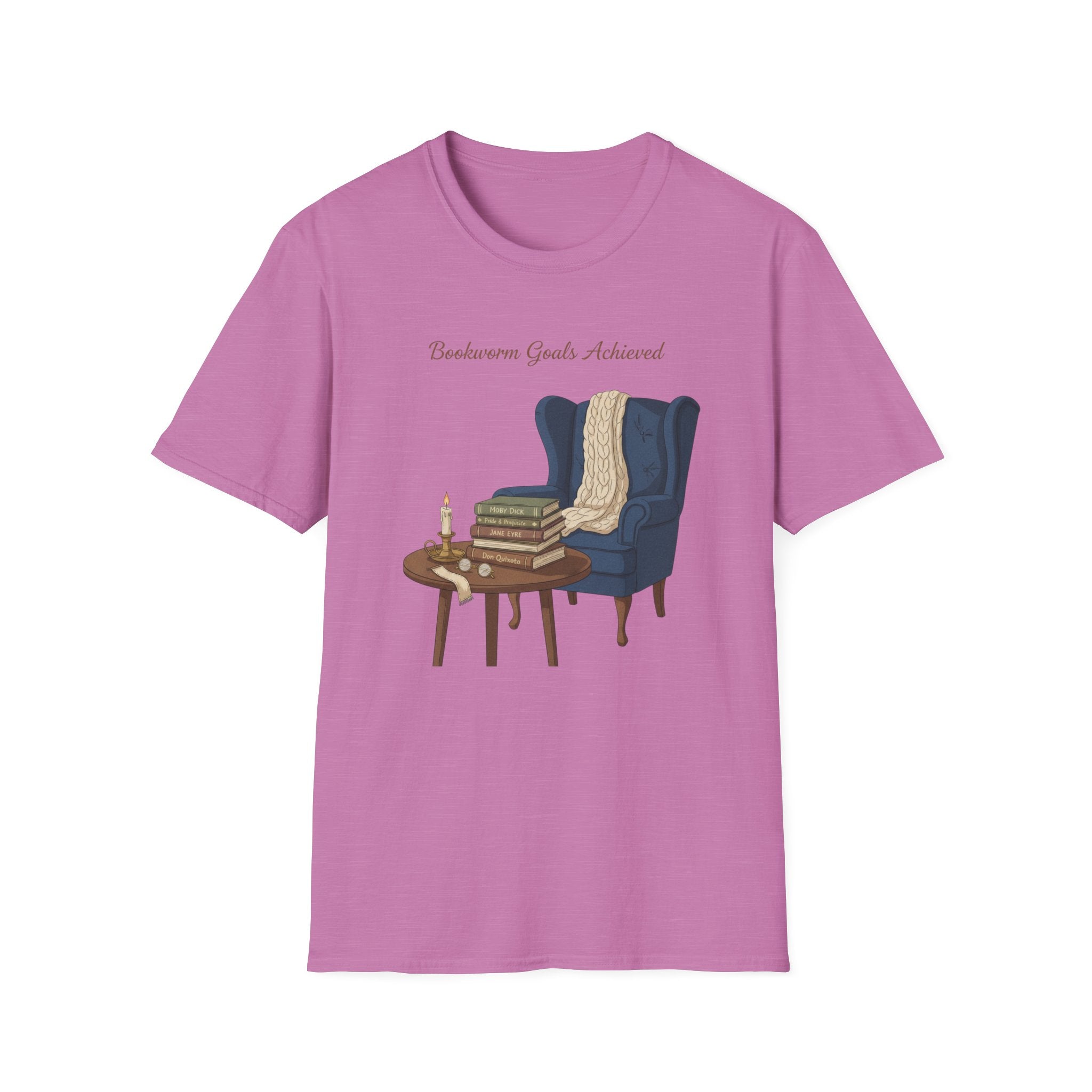 Bookworm Goals Achieved T-shirt | Reading Challenge, Cozy Library Vibes