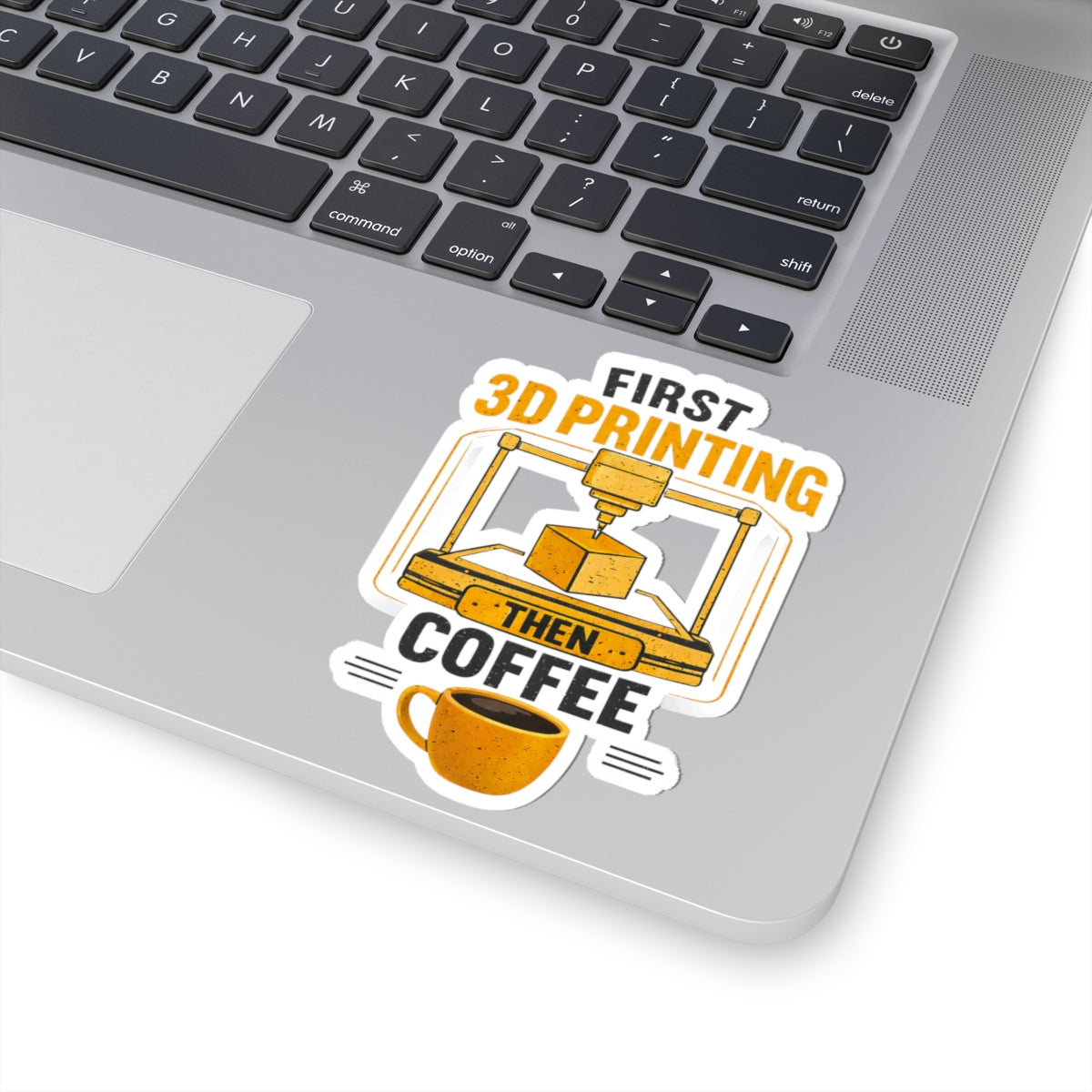 First 3D Printing Then Coffee Sticker | 3D Printer Coffee Decal