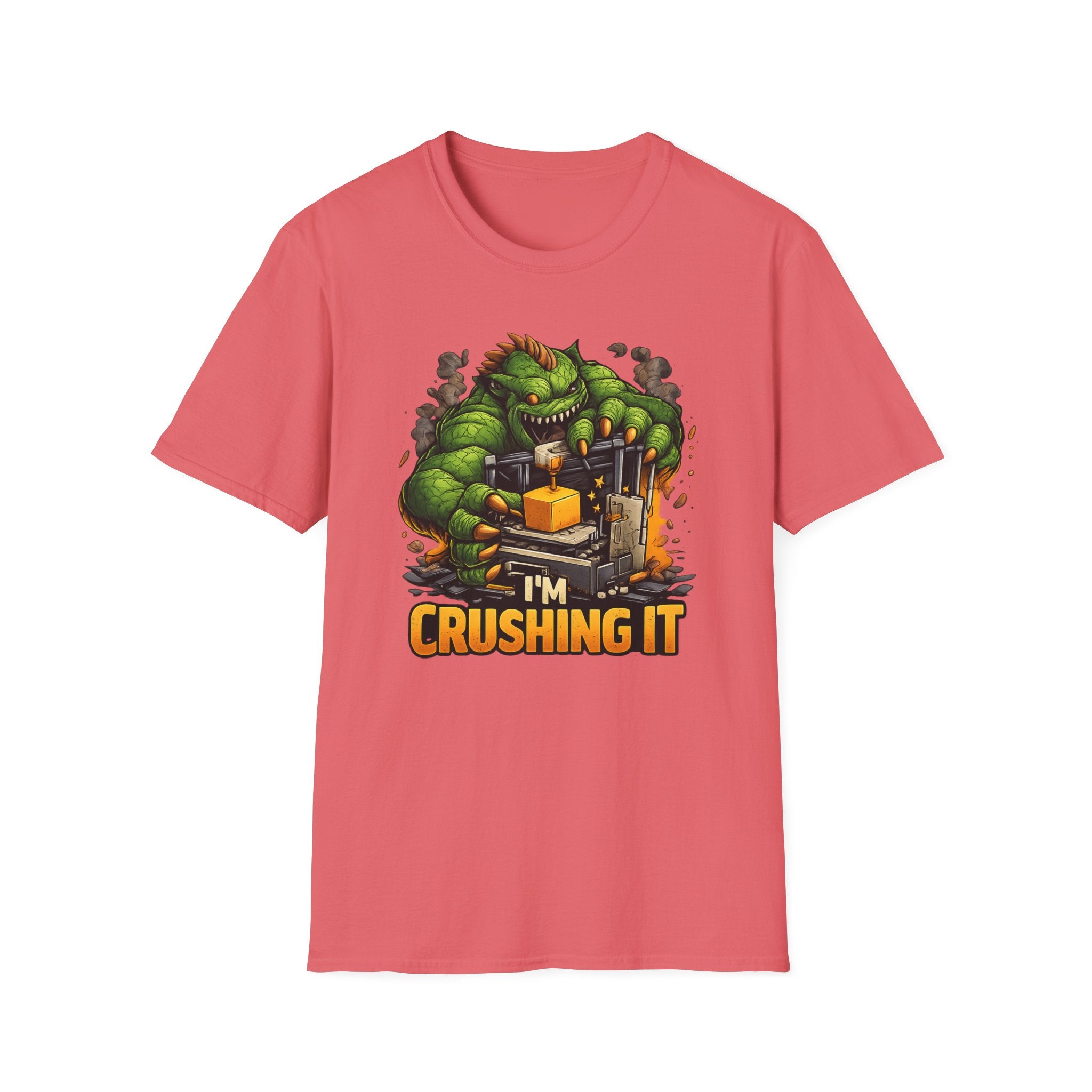 3D Printer Monster I'm Crushing It T-Shirt | 3D Printing Checklist Tee