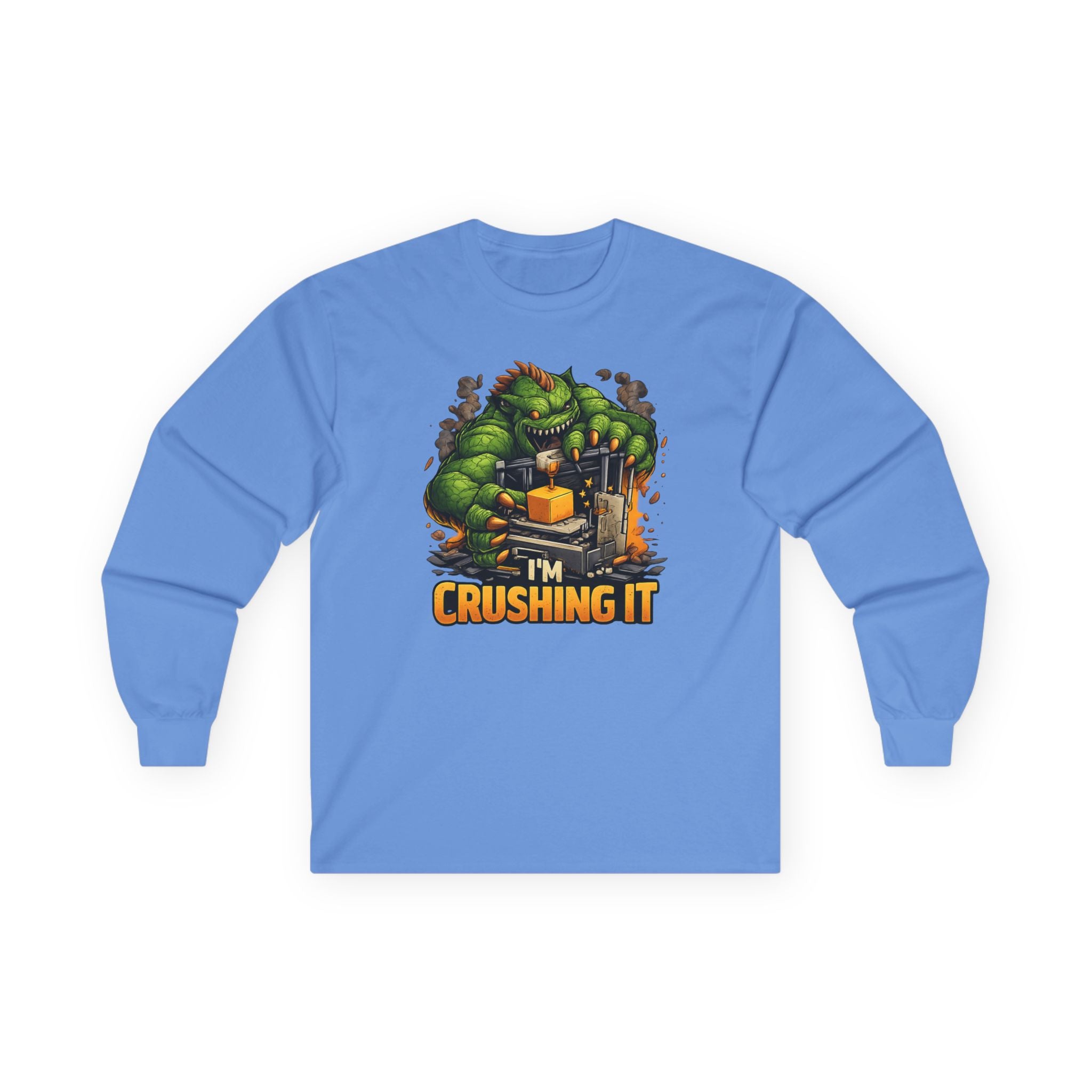 I'm Crushing It Monster Long Sleeve Tee | Cute Cartoon Crusher