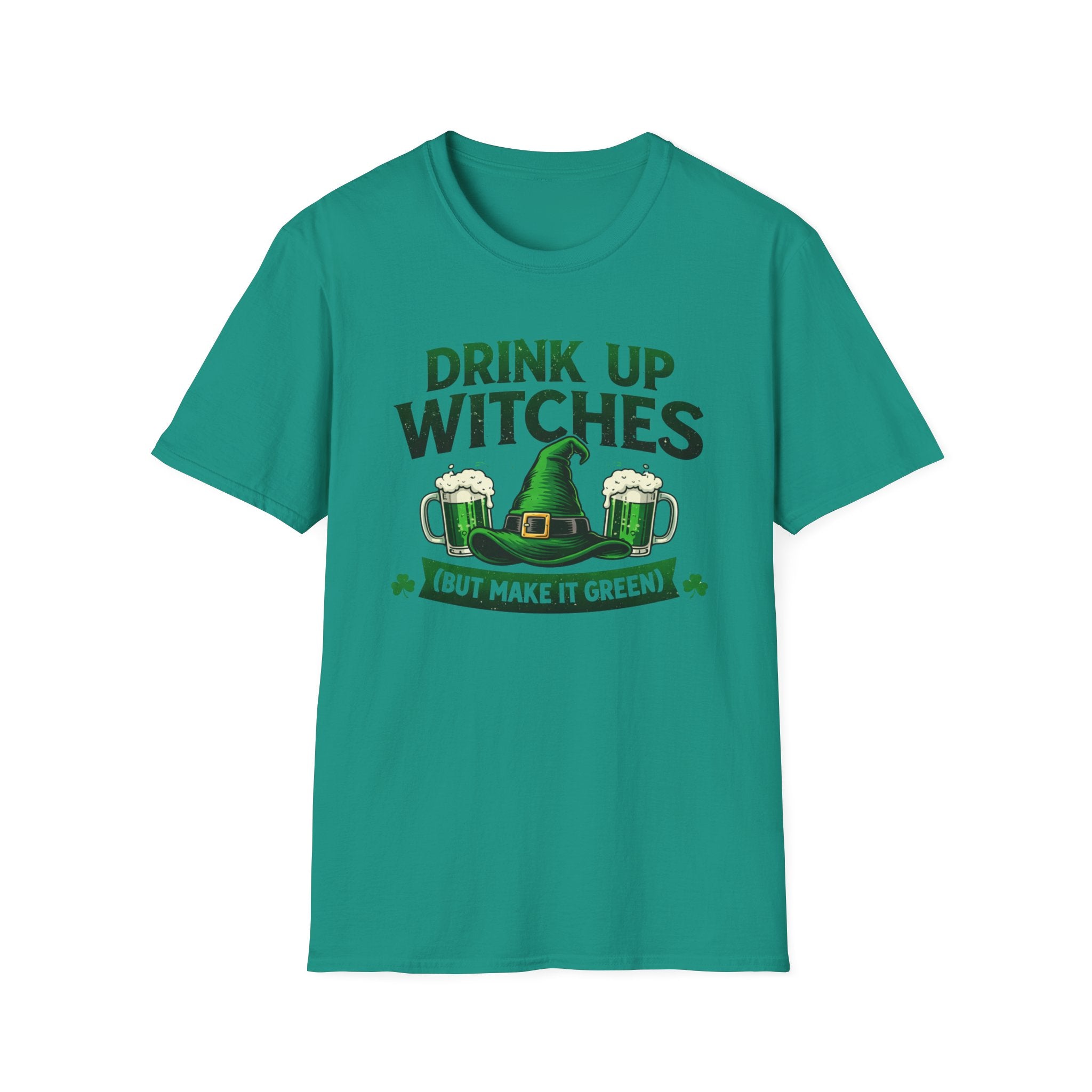 Drink Up Witches T-Shirt | Funny St. Patrick's Day Beer Tee | Witchy Green Potion Graphic Shirt