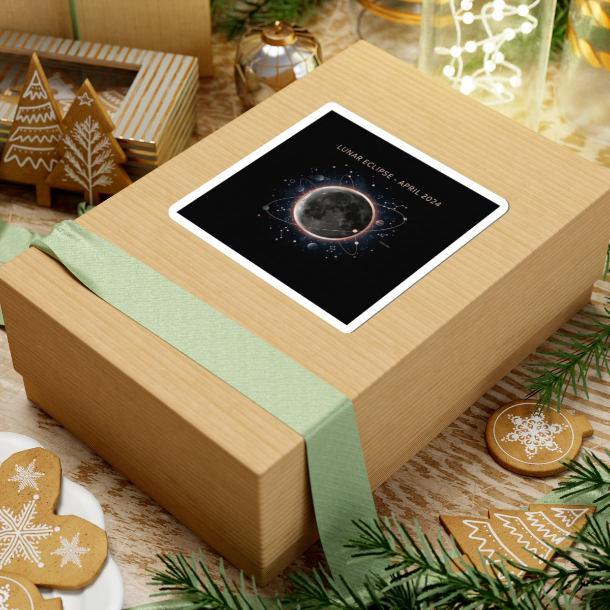 Lunar Eclipse Sticker | celestial event, astronomy design