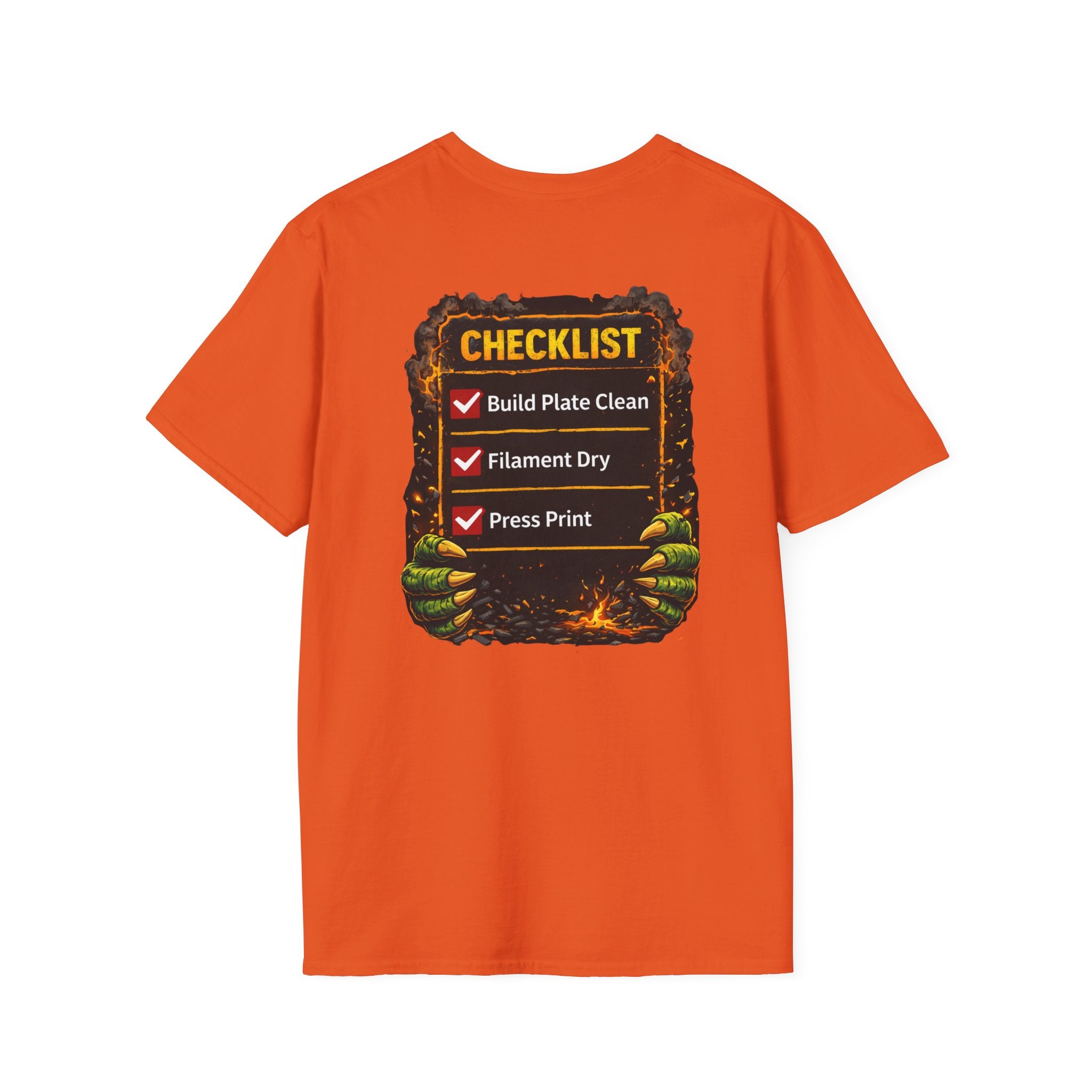3D Printer Monster I'm Crushing It T-Shirt | 3D Printing Checklist Tee