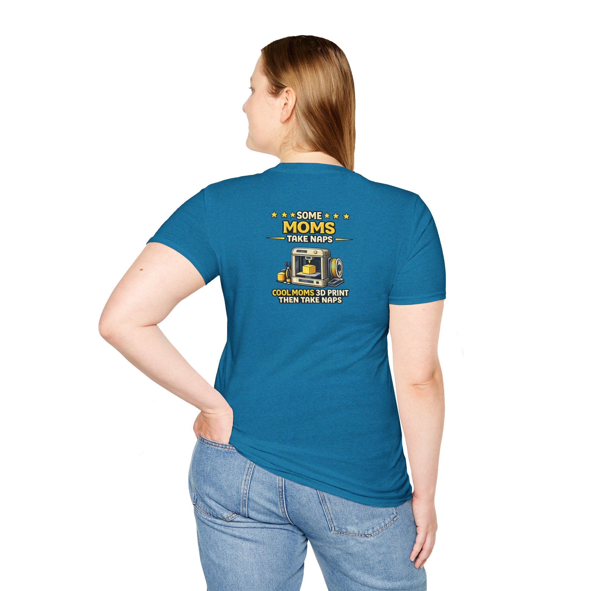 3D Printing Moms Take Naps T-Shirt | Cool Moms 3D Print Then Take Naps