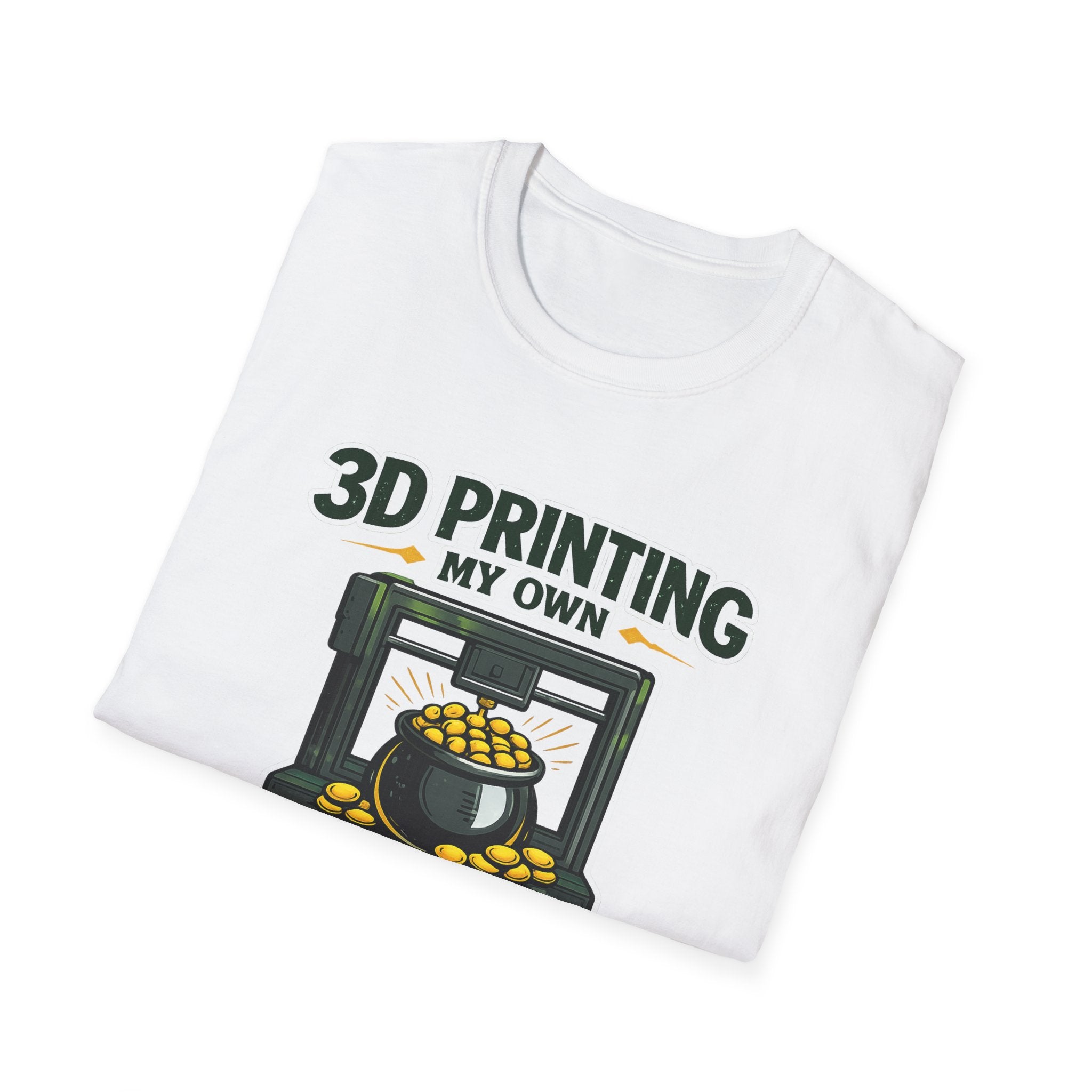 3D Printing My Pot of Gold T-Shirt | Funny Maker St. Patrick’s Day Tee | 3D Printer Shamrock Graphic