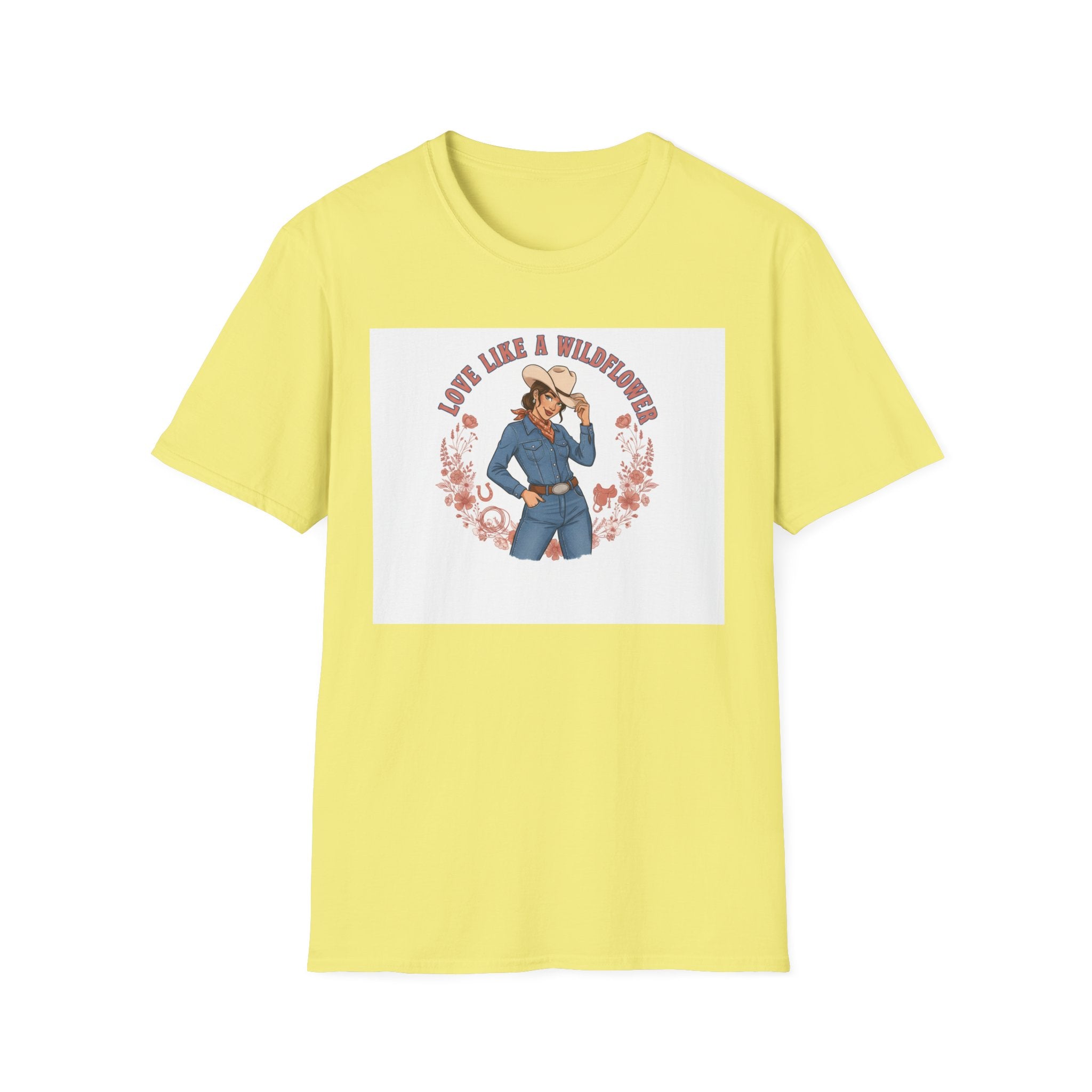 Cowgirl Love Badge Tee | Western Valentine, Rope Heart Design