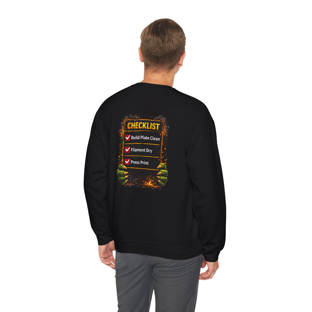 3D Printer Monster Crushing It sweatshirt | I'm Crushing It 3D Printing Crewneck