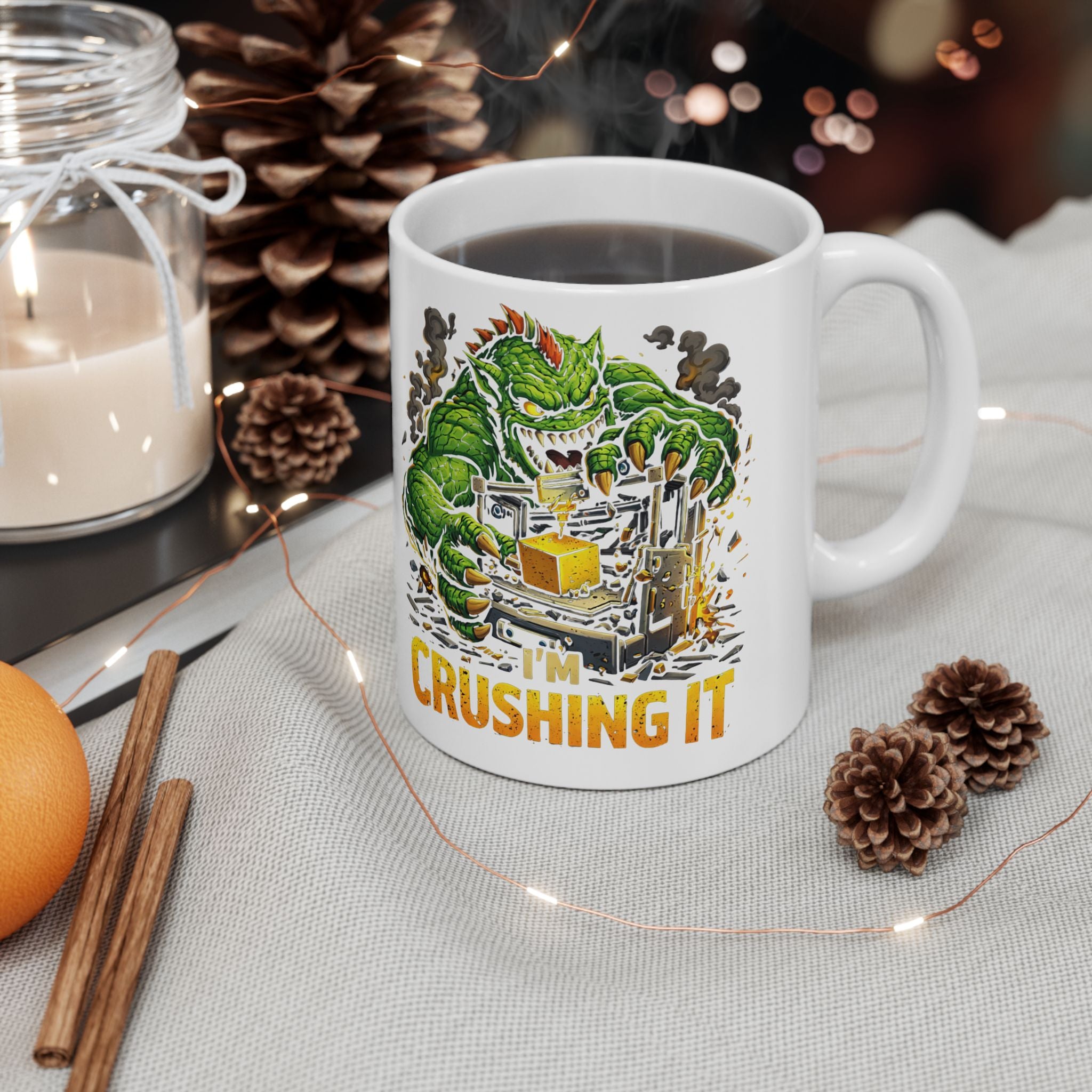 I'm Crushing 3D Printing Ceramic Mug | Monster Crashing 3D Printer Design