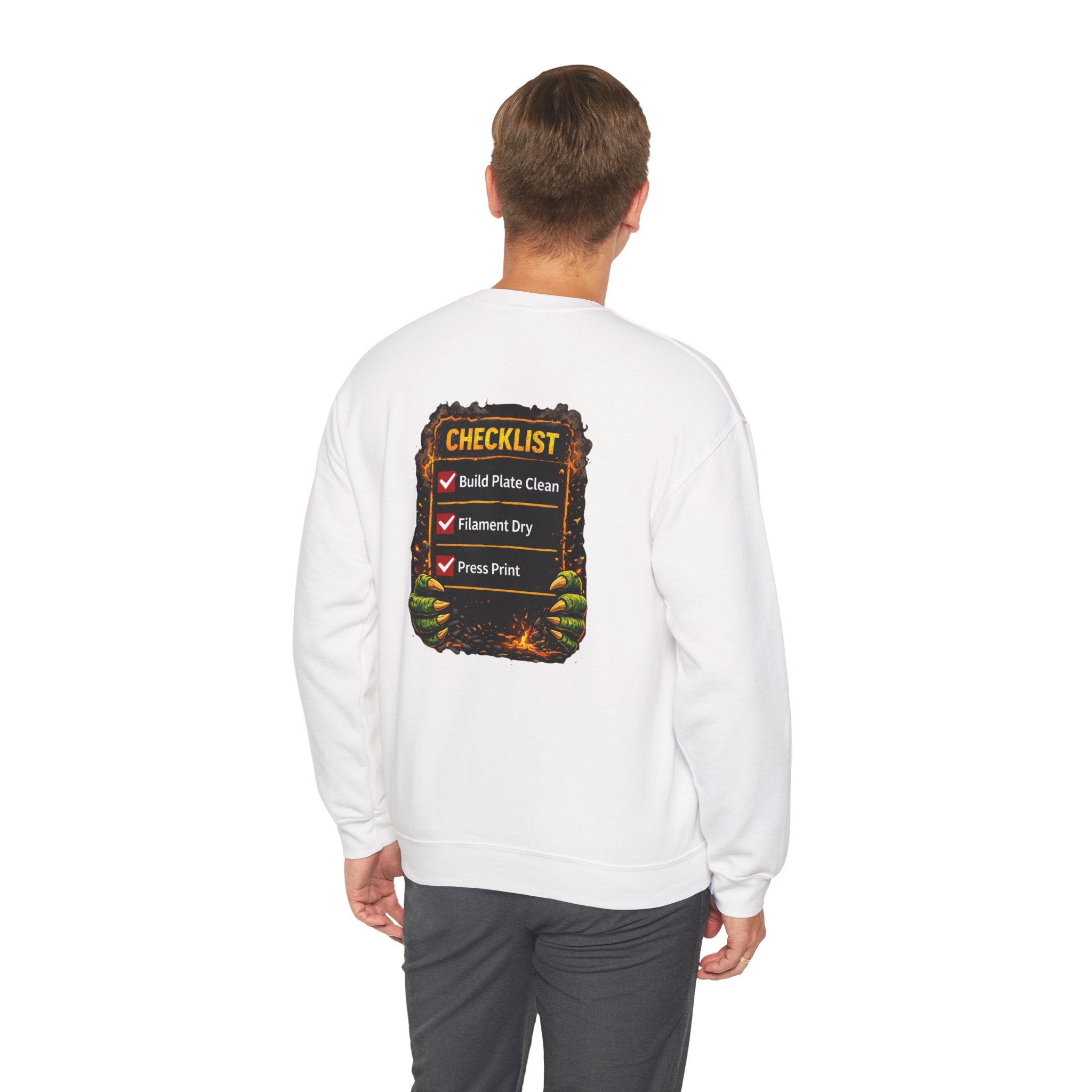 3D Printer Monster Crushing It sweatshirt | I'm Crushing It 3D Printing Crewneck