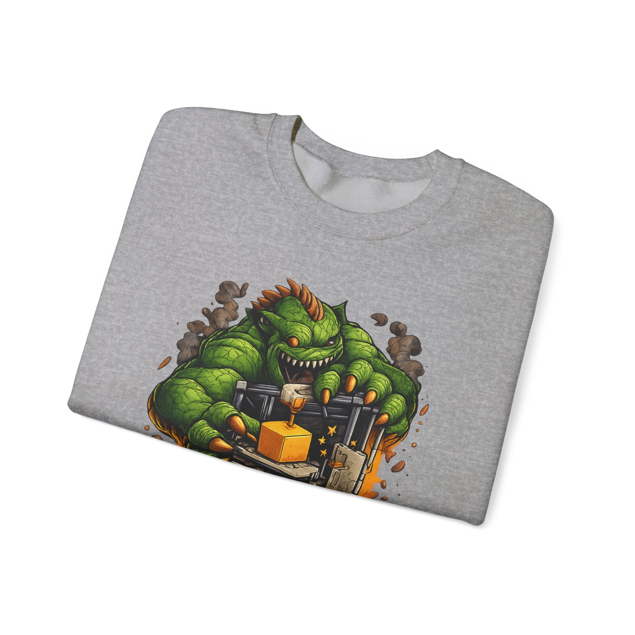 3D Printer Monster Crushing It sweatshirt | I'm Crushing It 3D Printing Crewneck