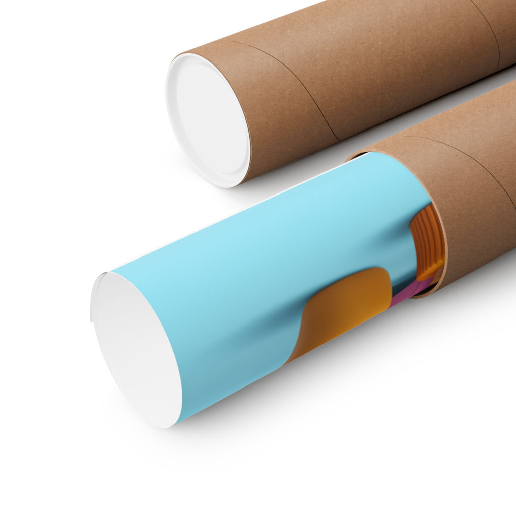 3D Printing Poster Matte Vertical Poster | 3D Printer Illustration, Tech Decor