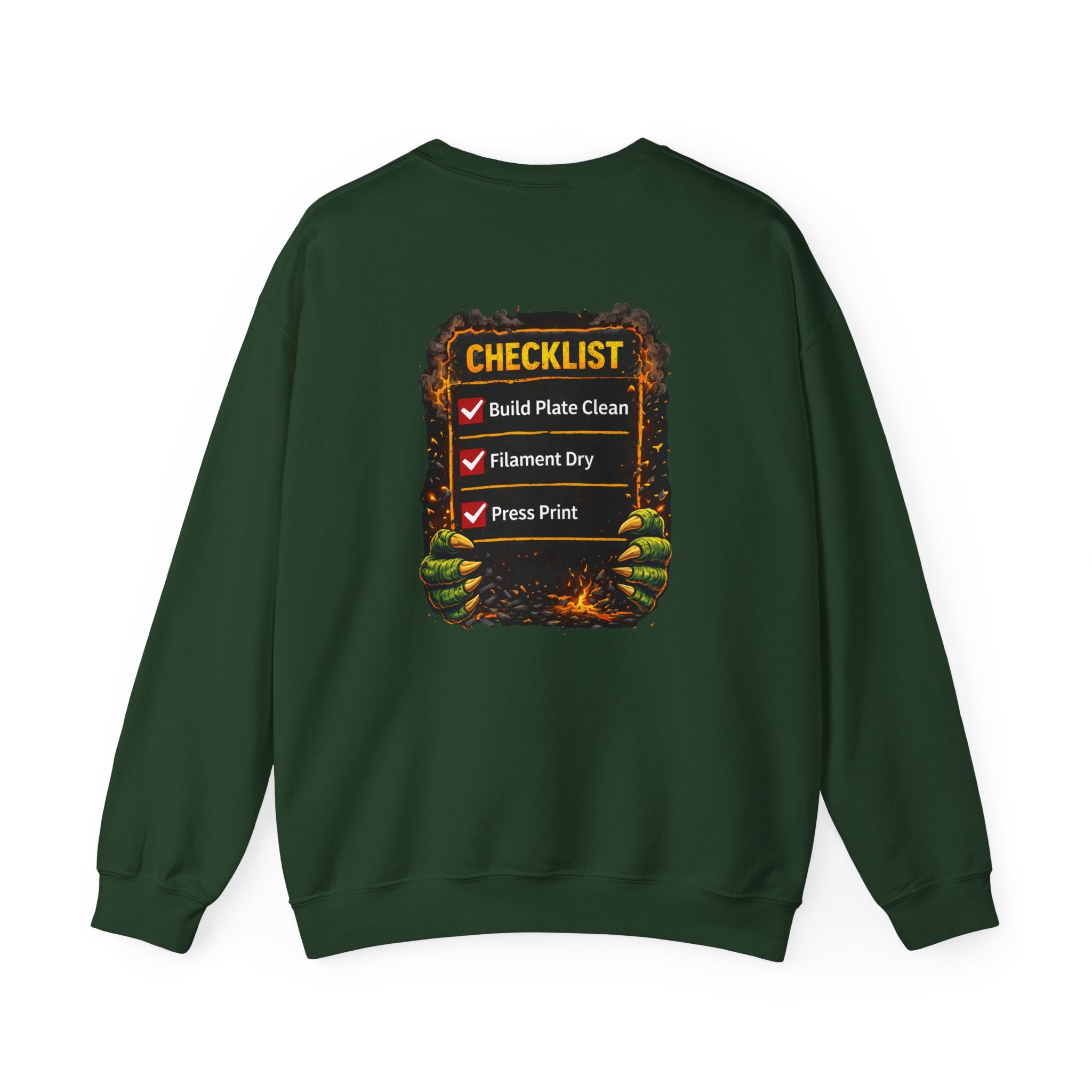 3D Printer Monster Crushing It sweatshirt | I'm Crushing It 3D Printing Crewneck