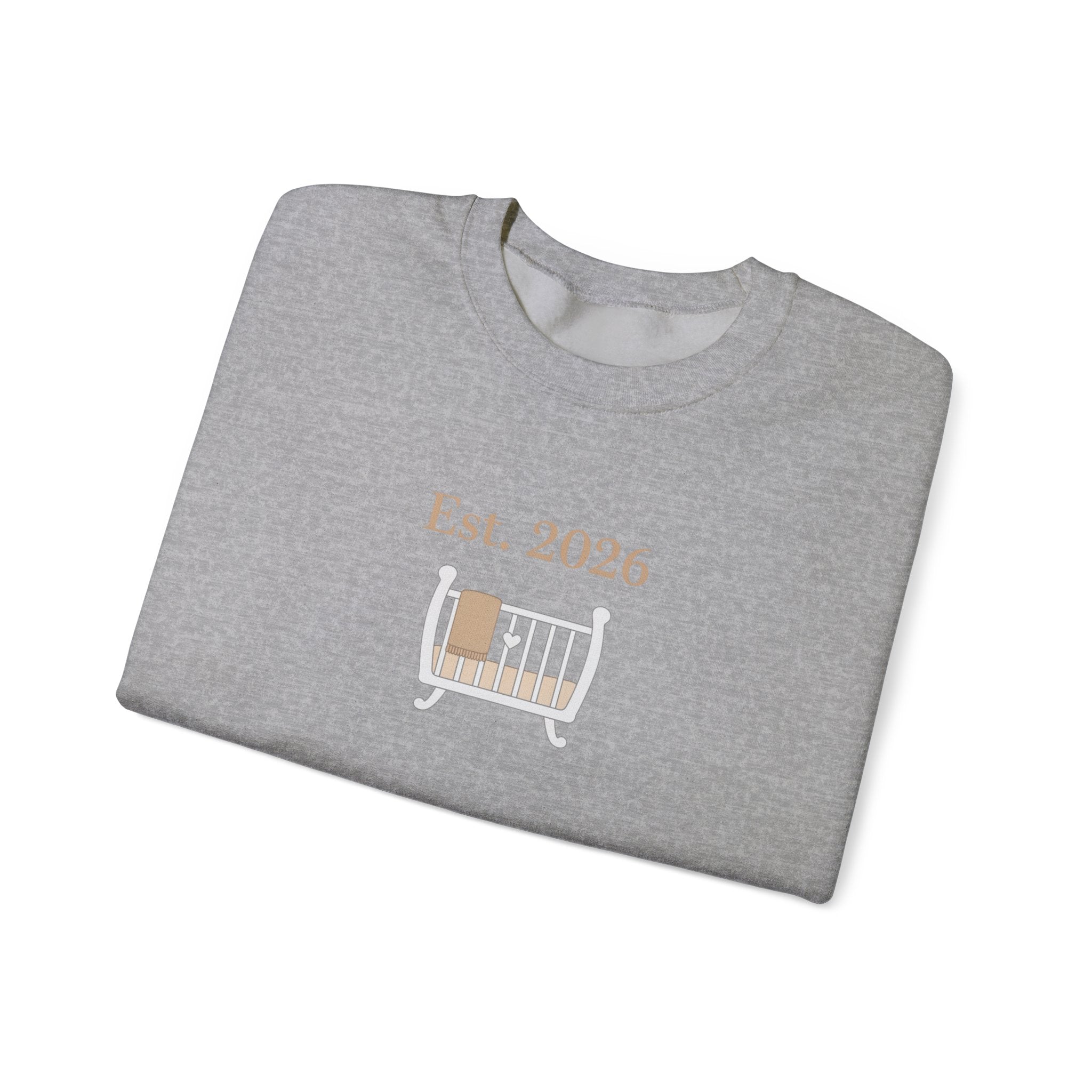 Est. 2026 New Parent Crewneck Sweatshirt | New Dad Est 2026
