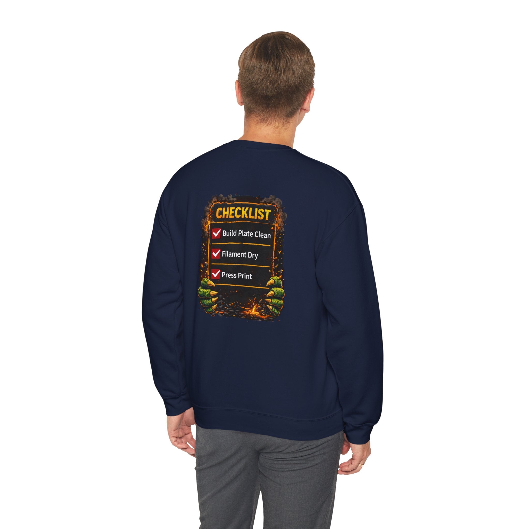 3D Printer Monster Crushing It sweatshirt | I'm Crushing It 3D Printing Crewneck
