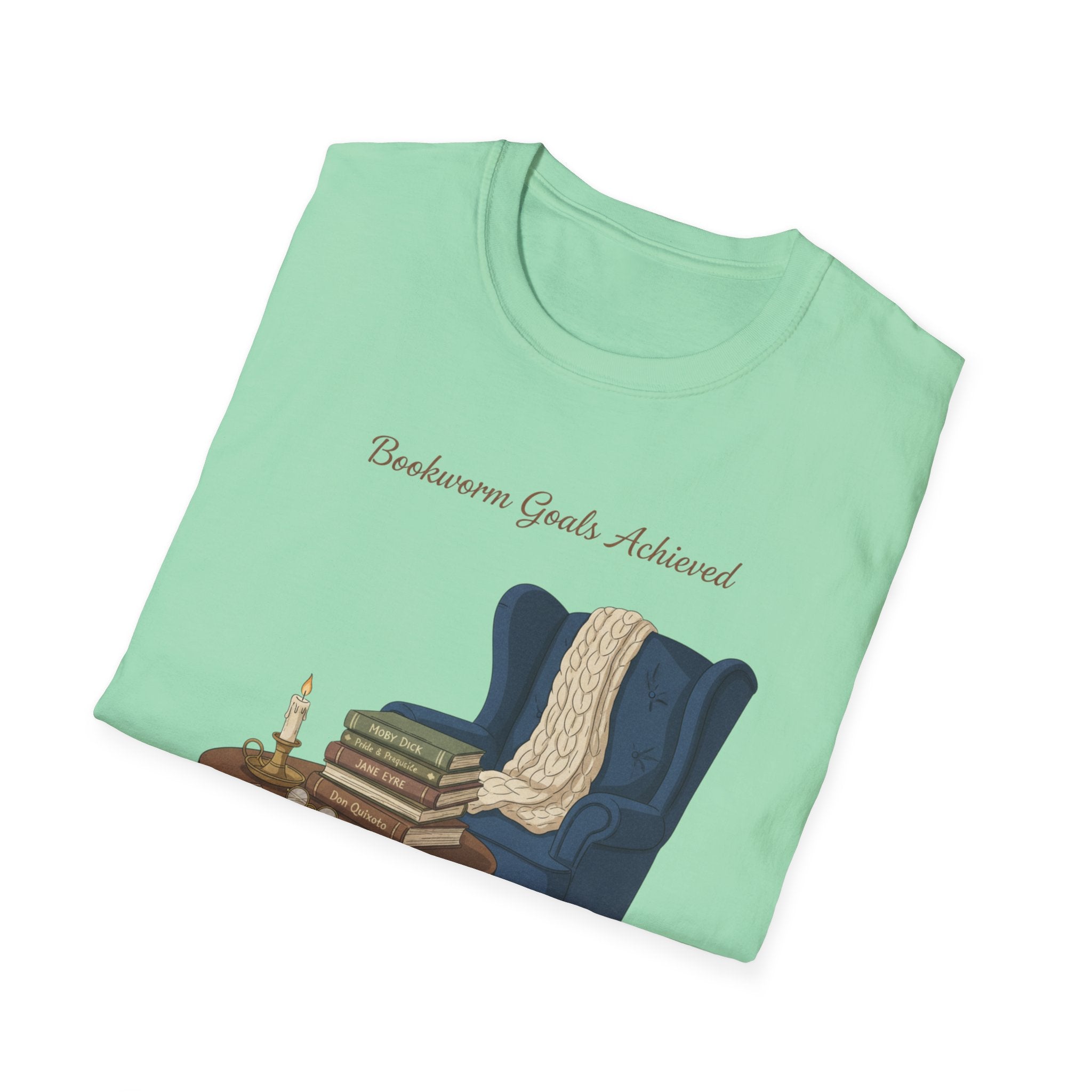 Bookworm Goals Achieved T-shirt | Reading Challenge, Cozy Library Vibes