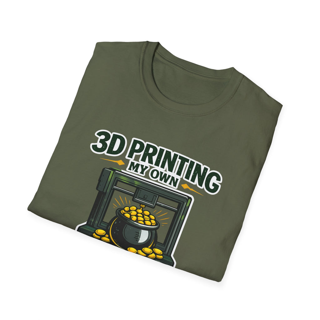 3D Printing My Pot of Gold T-Shirt | Funny Maker St. Patrick’s Day Tee | 3D Printer Shamrock Graphic