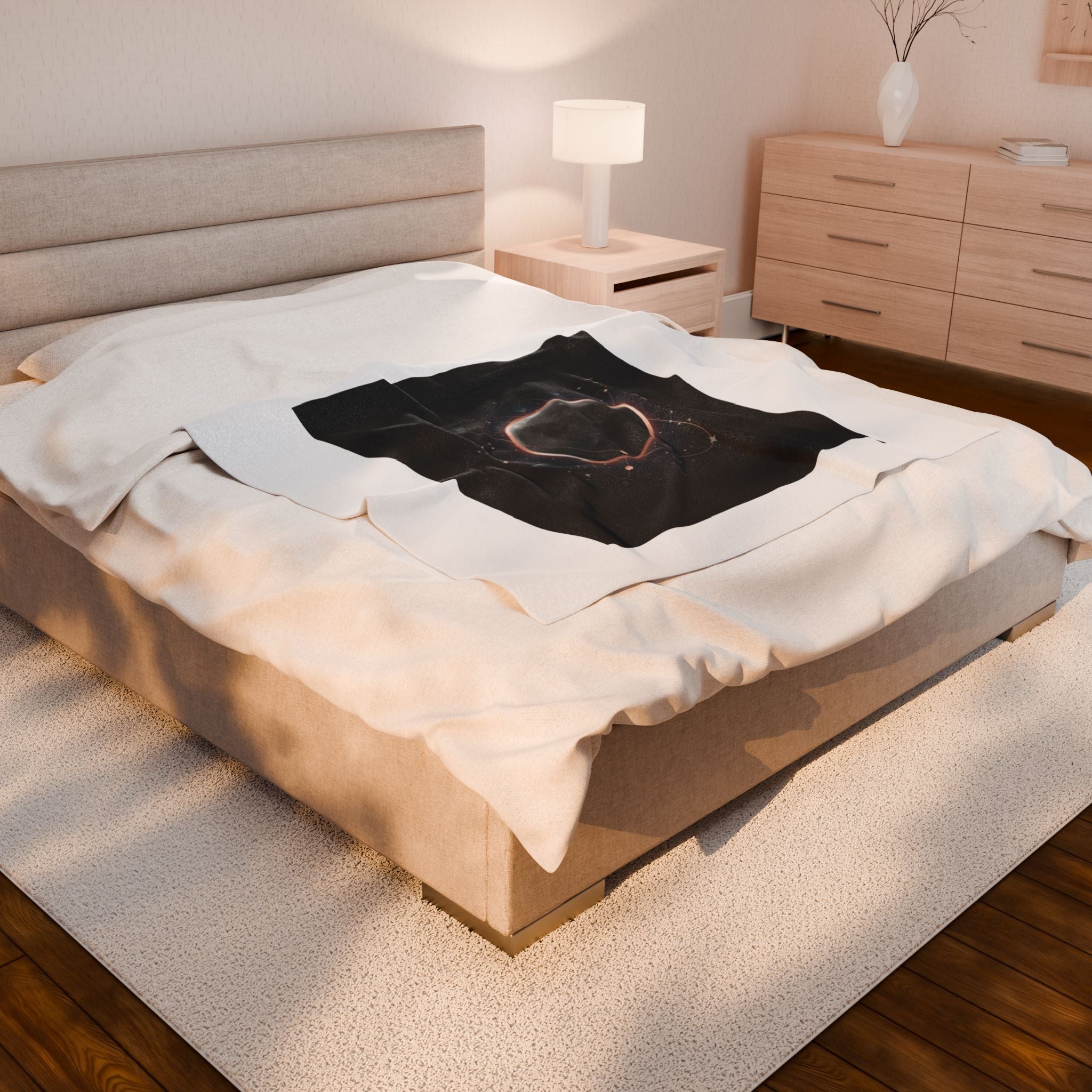 Lunar Eclipse April 2024 Velveteen Blanket | celestial, star map