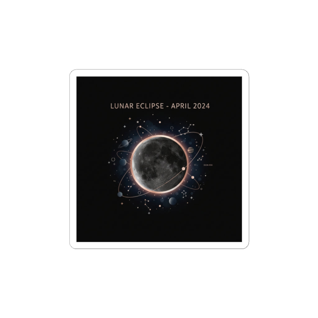 Lunar Eclipse Sticker | celestial event, astronomy design