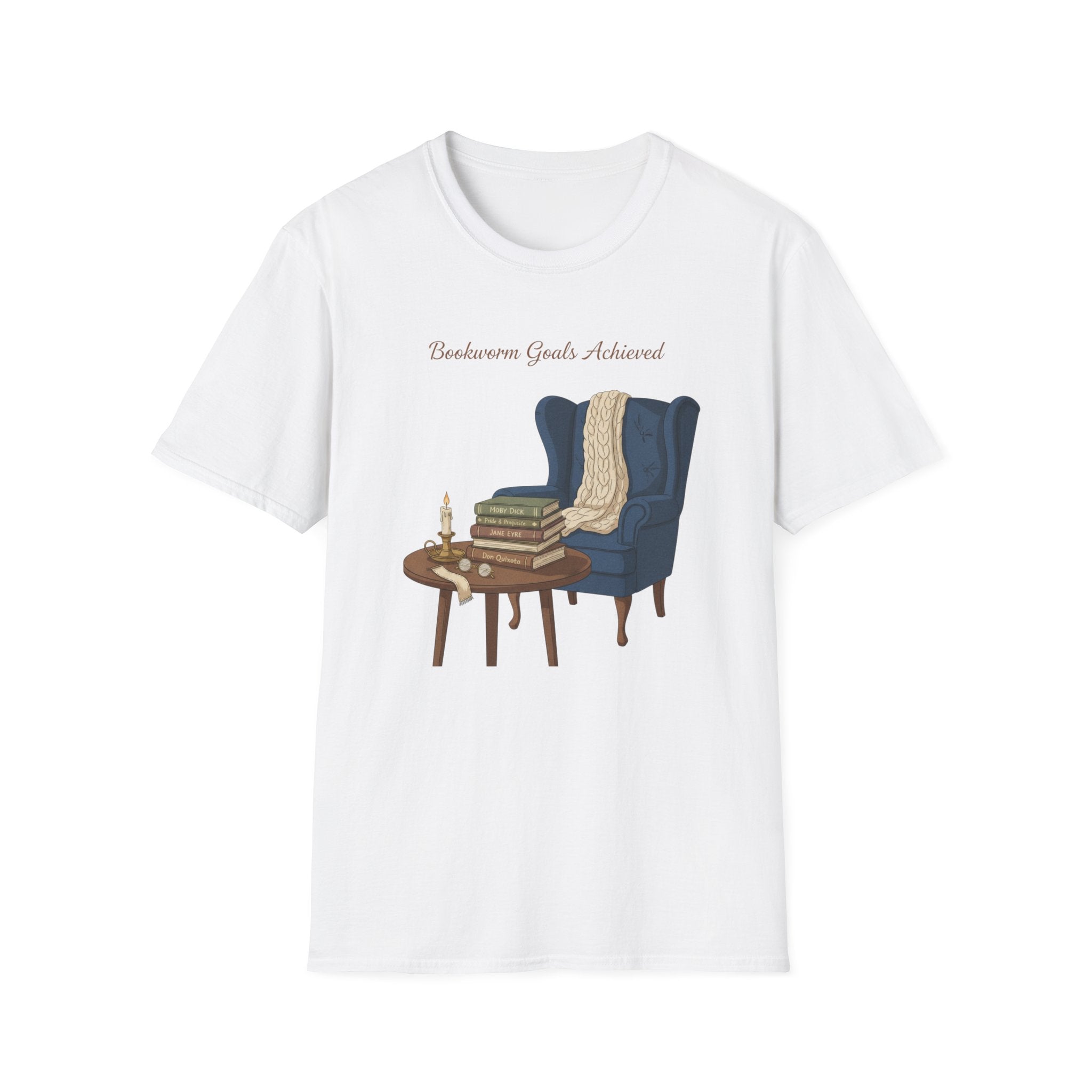 Bookworm Goals Achieved T-shirt | Reading Challenge, Cozy Library Vibes