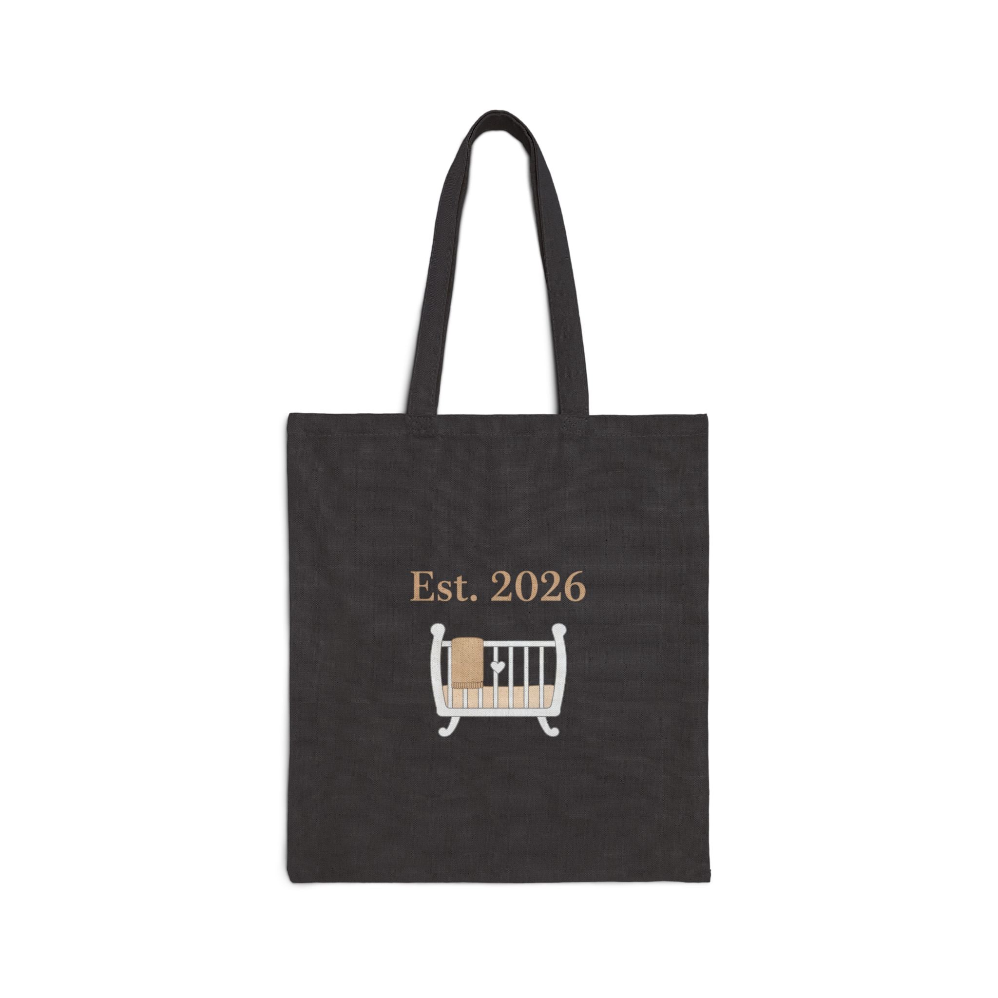 Est. 2026 New Parent Tote | Canvas Est 2026 Dad Mom