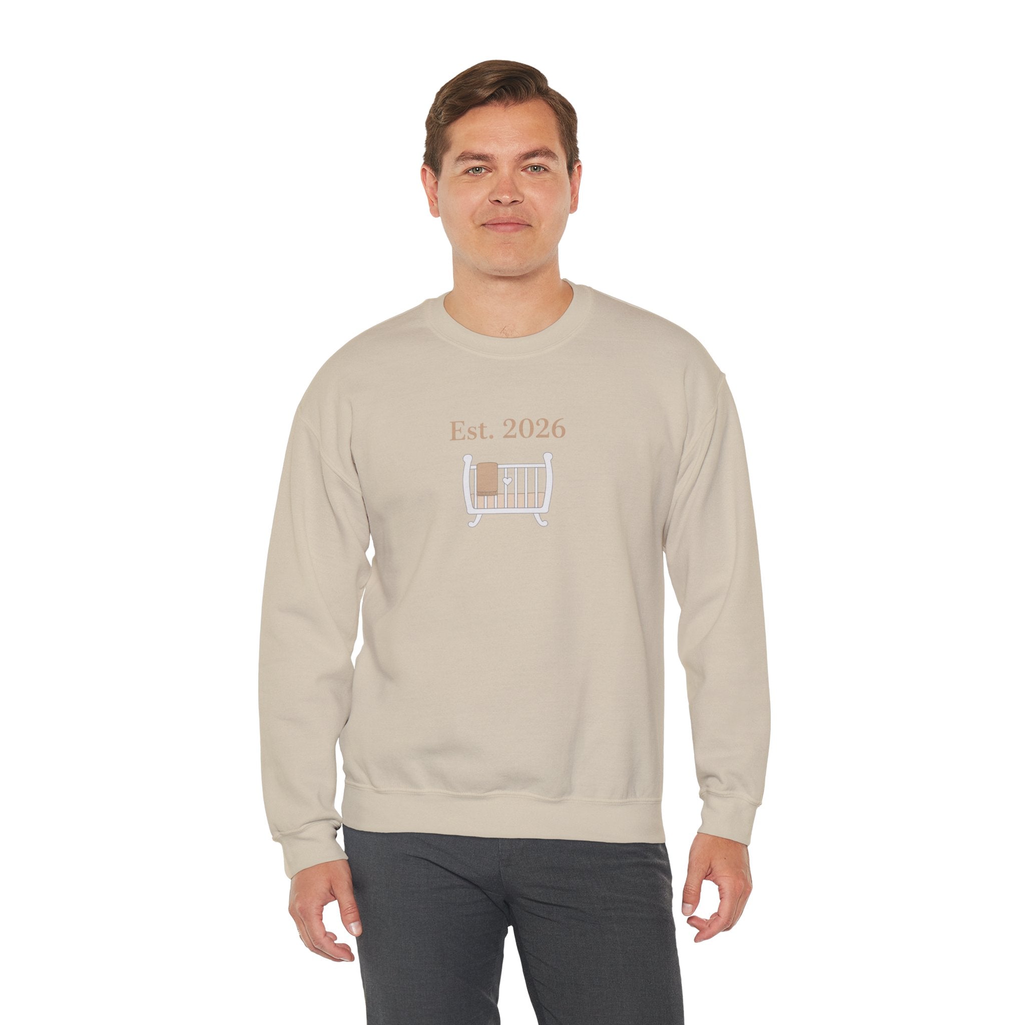 Est. 2026 New Parent Crewneck Sweatshirt | New Dad Est 2026