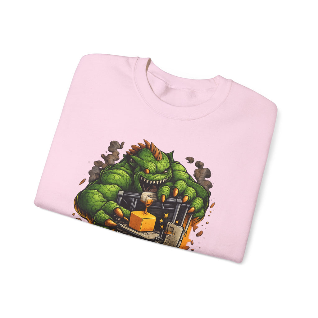 3D Printer Monster Crushing It sweatshirt | I'm Crushing It 3D Printing Crewneck