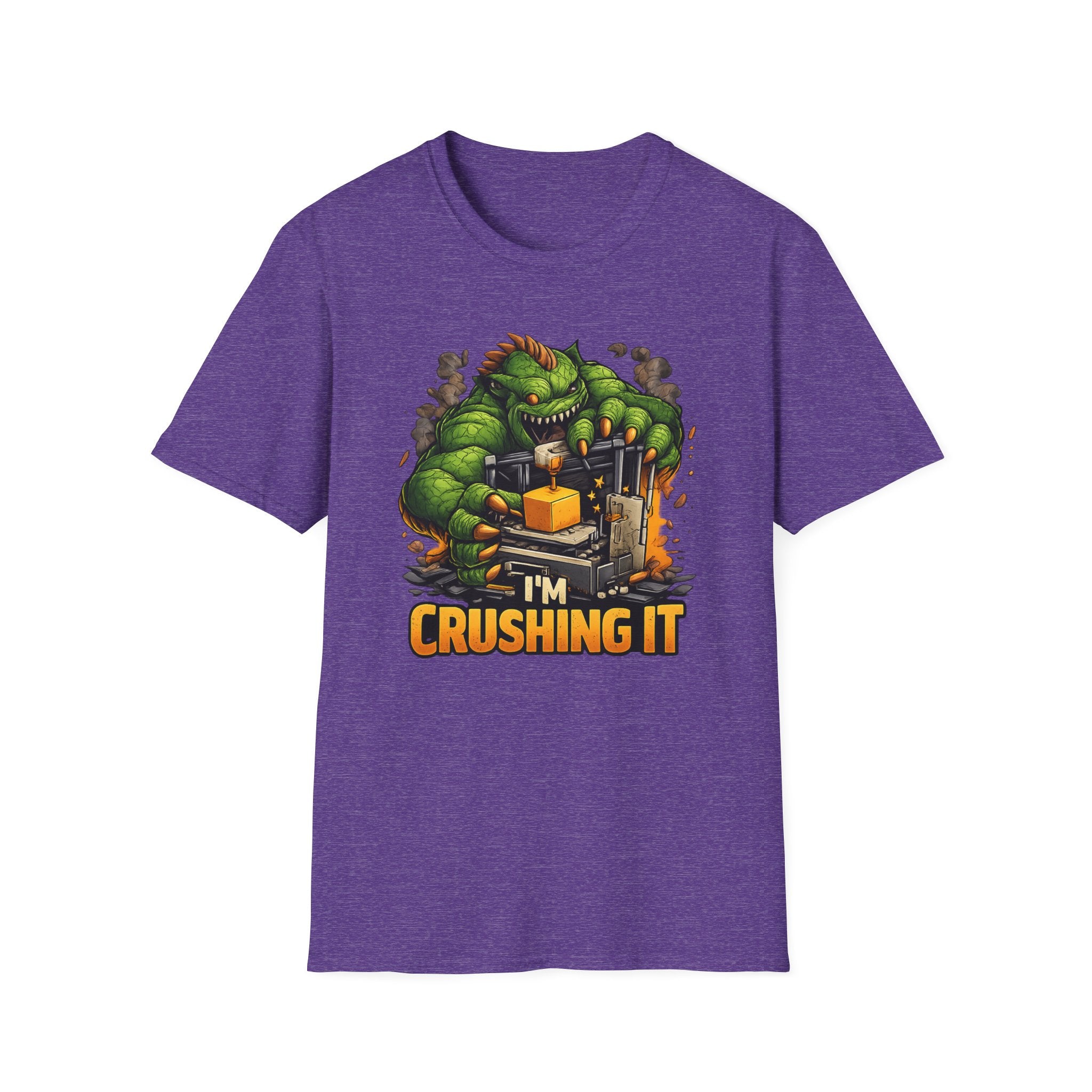 3D Printer Monster I'm Crushing It T-Shirt | 3D Printing Checklist Tee
