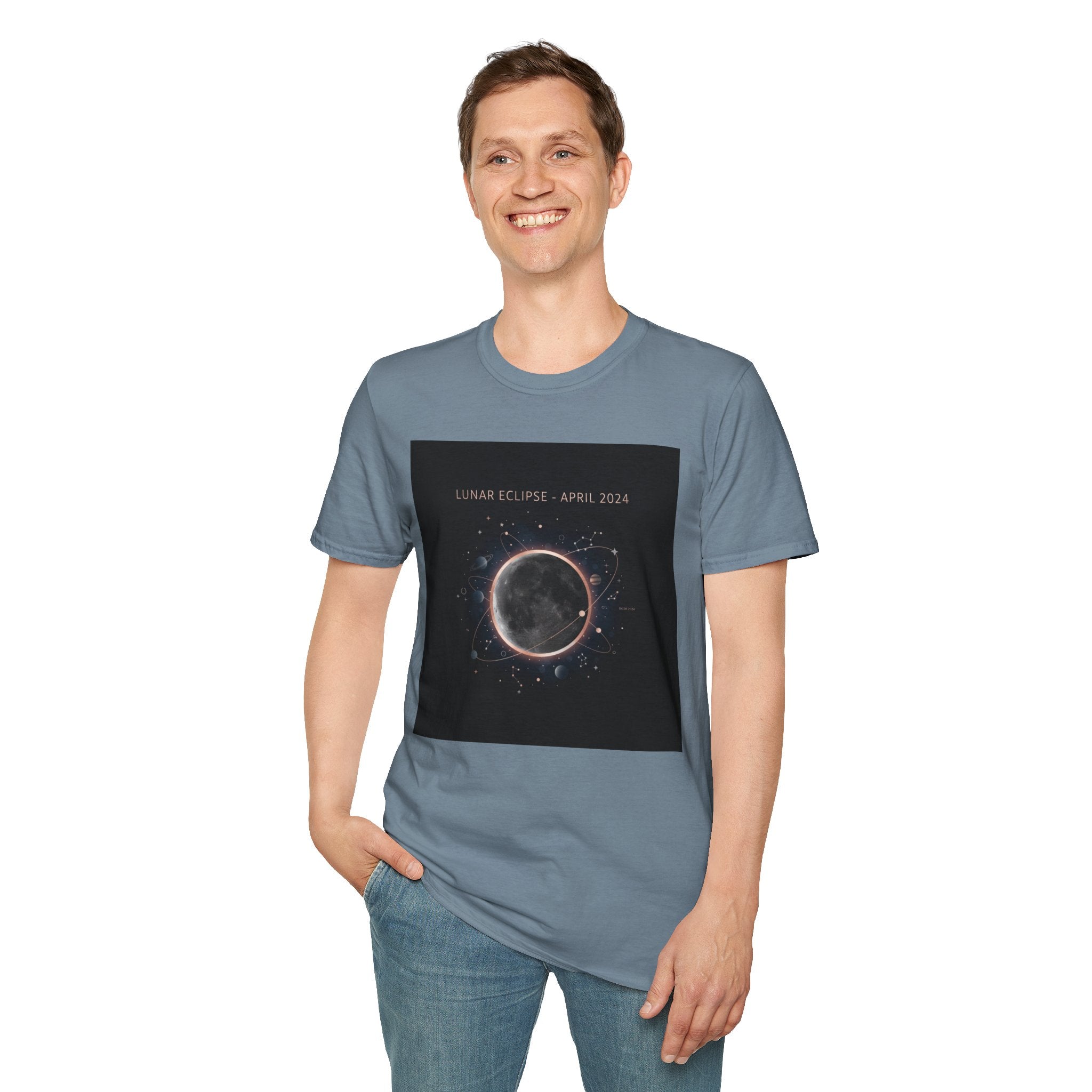 Lunar Eclipse Tee | astronomy design, star map poster