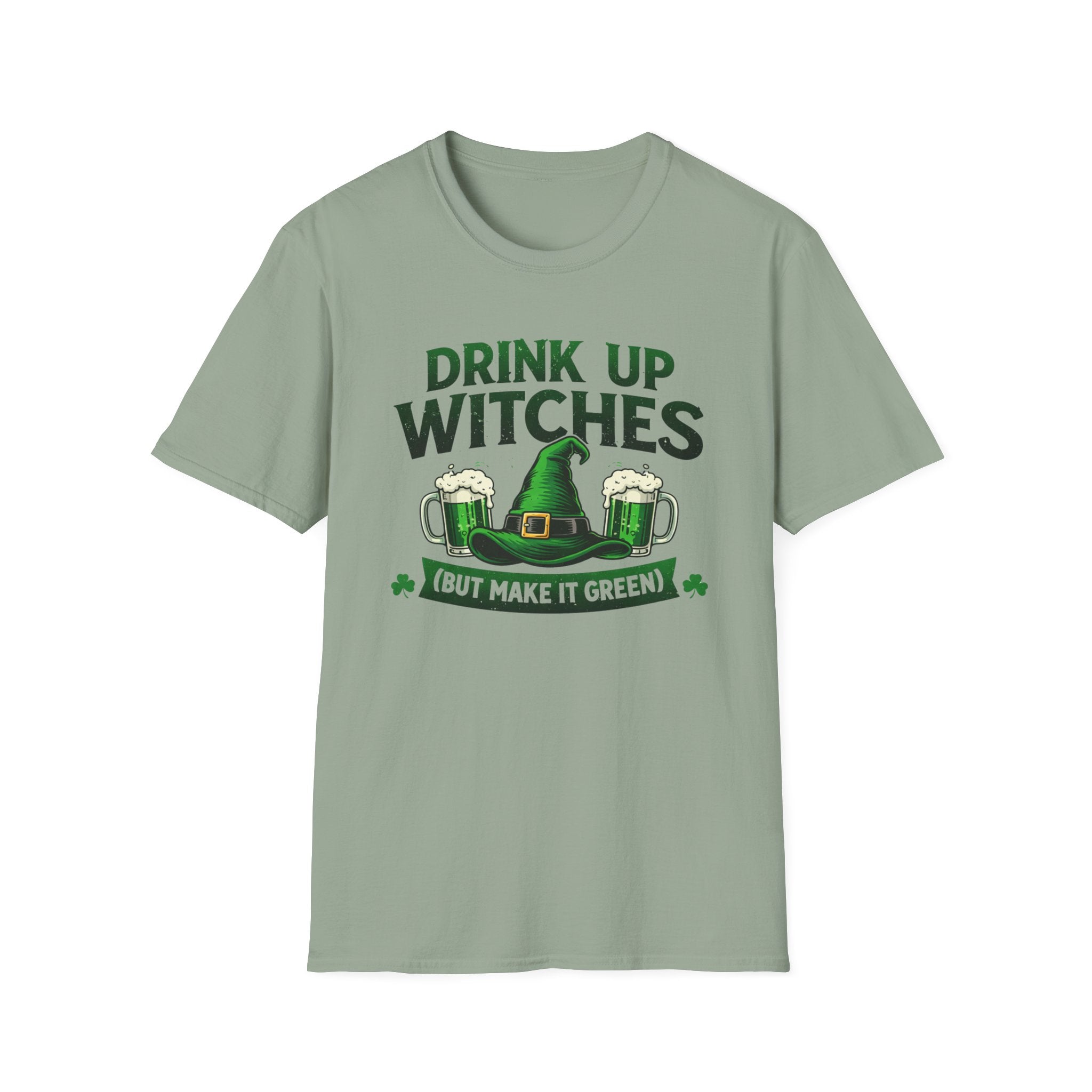 Drink Up Witches T-Shirt | Funny St. Patrick's Day Beer Tee | Witchy Green Potion Graphic Shirt