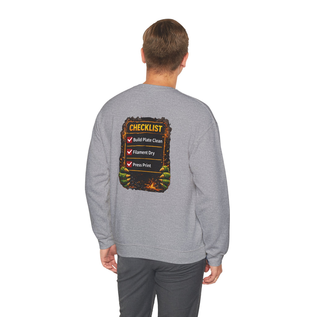 3D Printer Monster Crushing It sweatshirt | I'm Crushing It 3D Printing Crewneck
