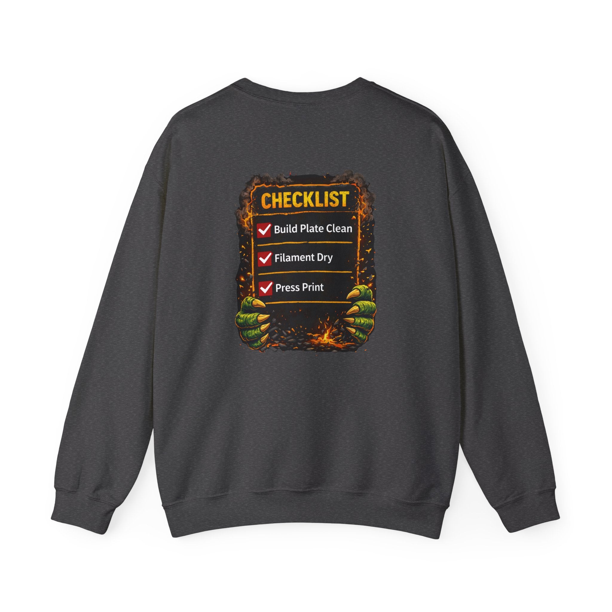 3D Printer Monster Crushing It sweatshirt | I'm Crushing It 3D Printing Crewneck