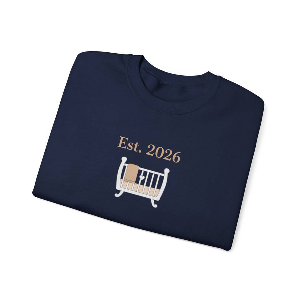 Est. 2026 New Parent Crewneck Sweatshirt | New Dad Est 2026