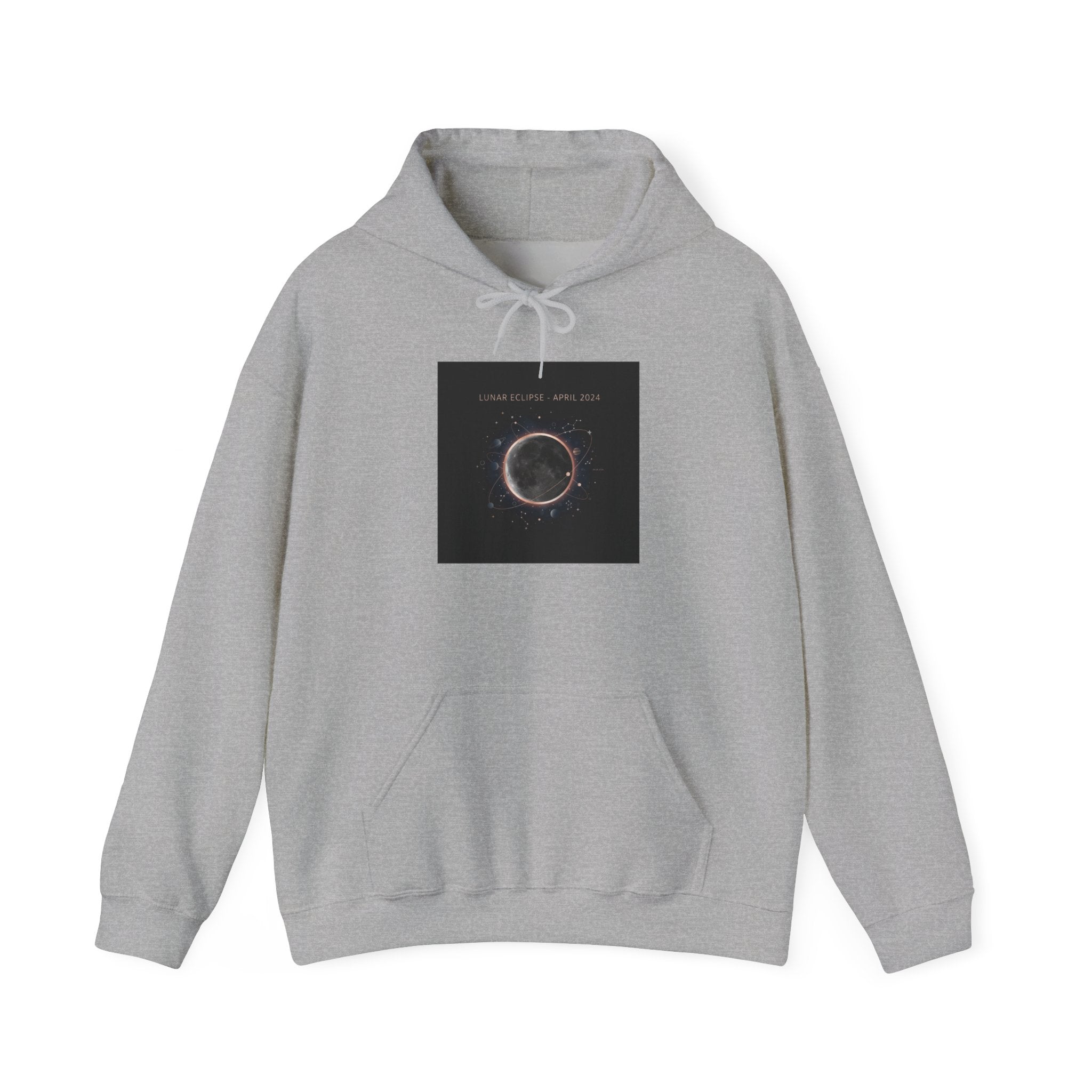 Eclipse Ring Hoodie | lunar event art, astronomy design