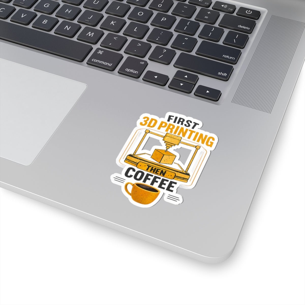 First 3D Printing Then Coffee Sticker | 3D Printer Coffee Decal
