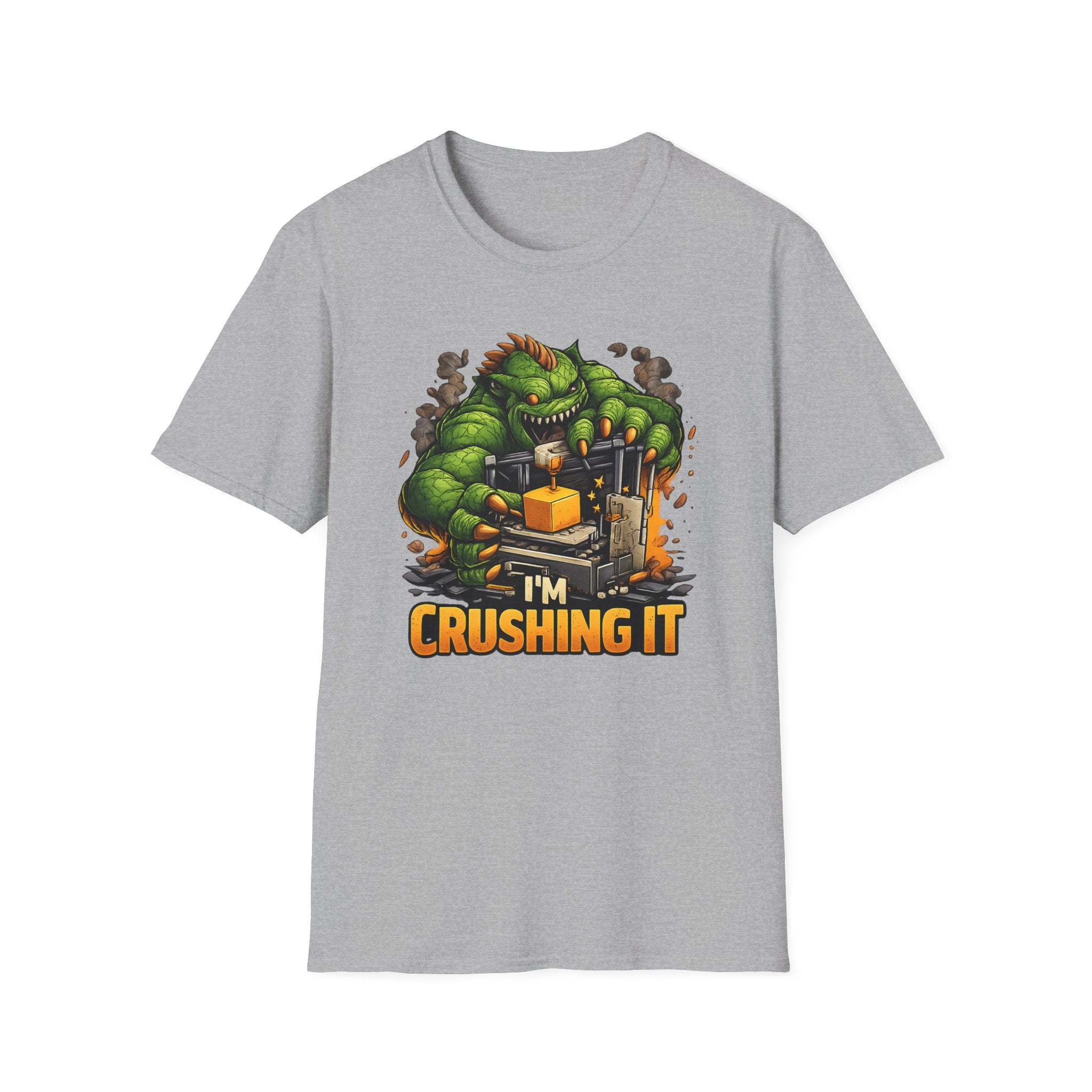 3D Printer Monster I'm Crushing It T-Shirt | 3D Printing Checklist Tee