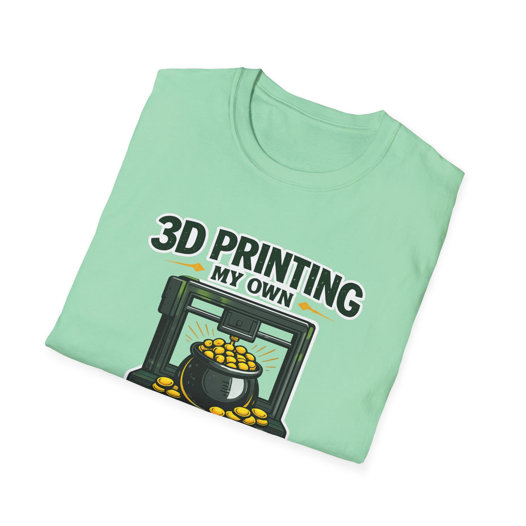 3D Printing My Pot of Gold T-Shirt | Funny Maker St. Patrick’s Day Tee | 3D Printer Shamrock Graphic